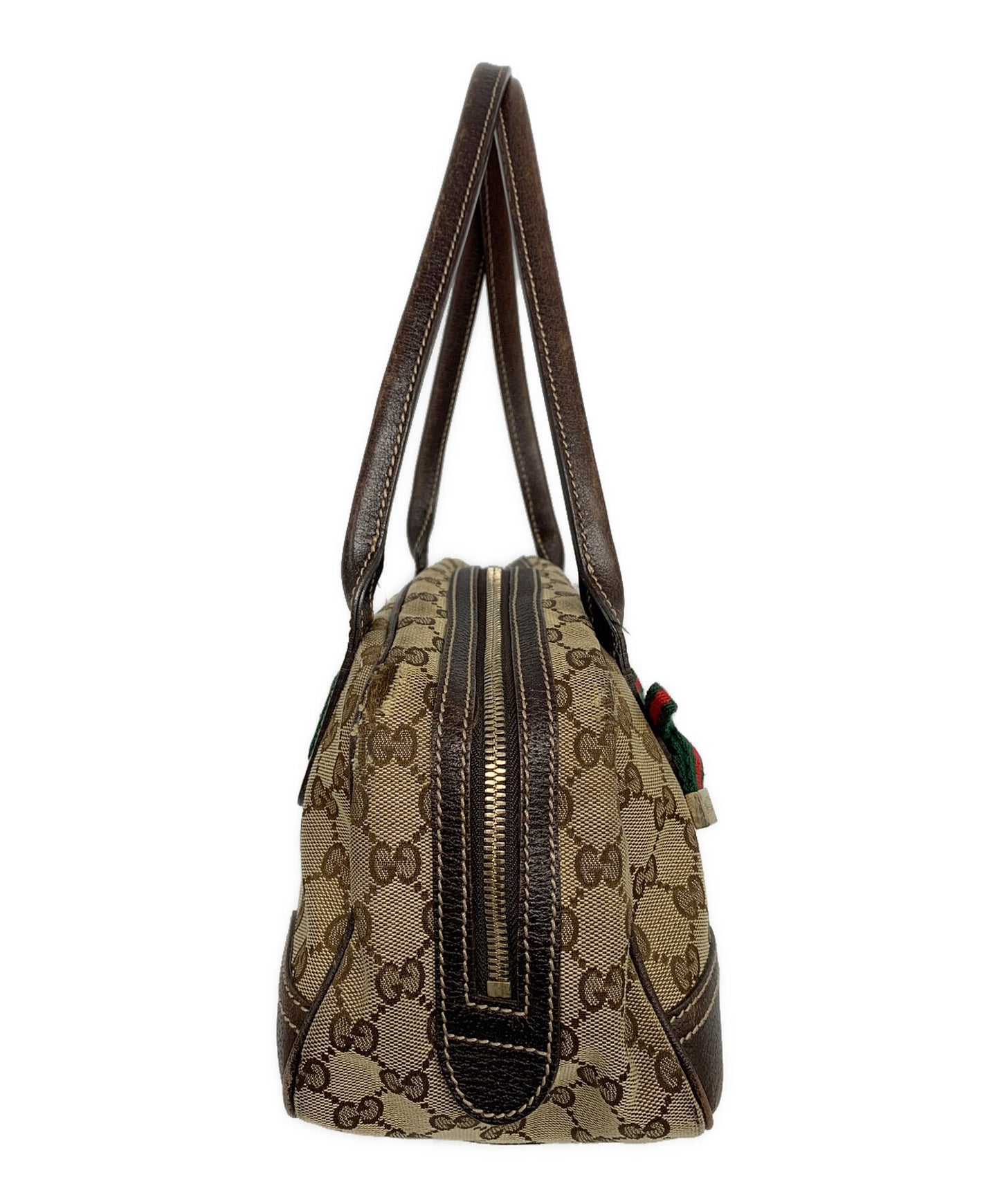 [Pre-owned] GUCCI Chery Line Printhie GG Canvas Bag 161720