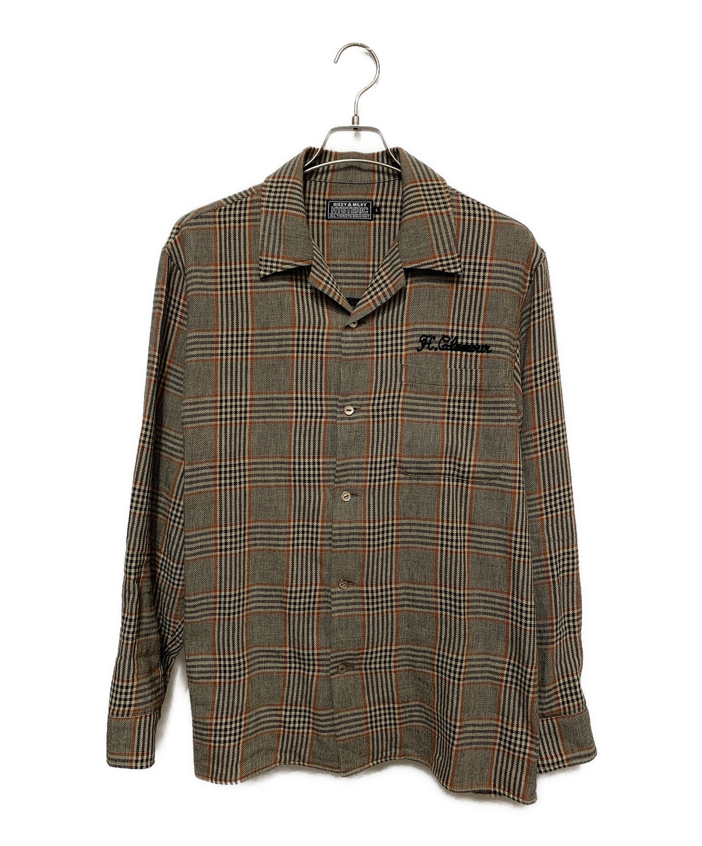 [Pre-owned] Hysteric Glamour Long Sleeve Check Shirt 02223AH03