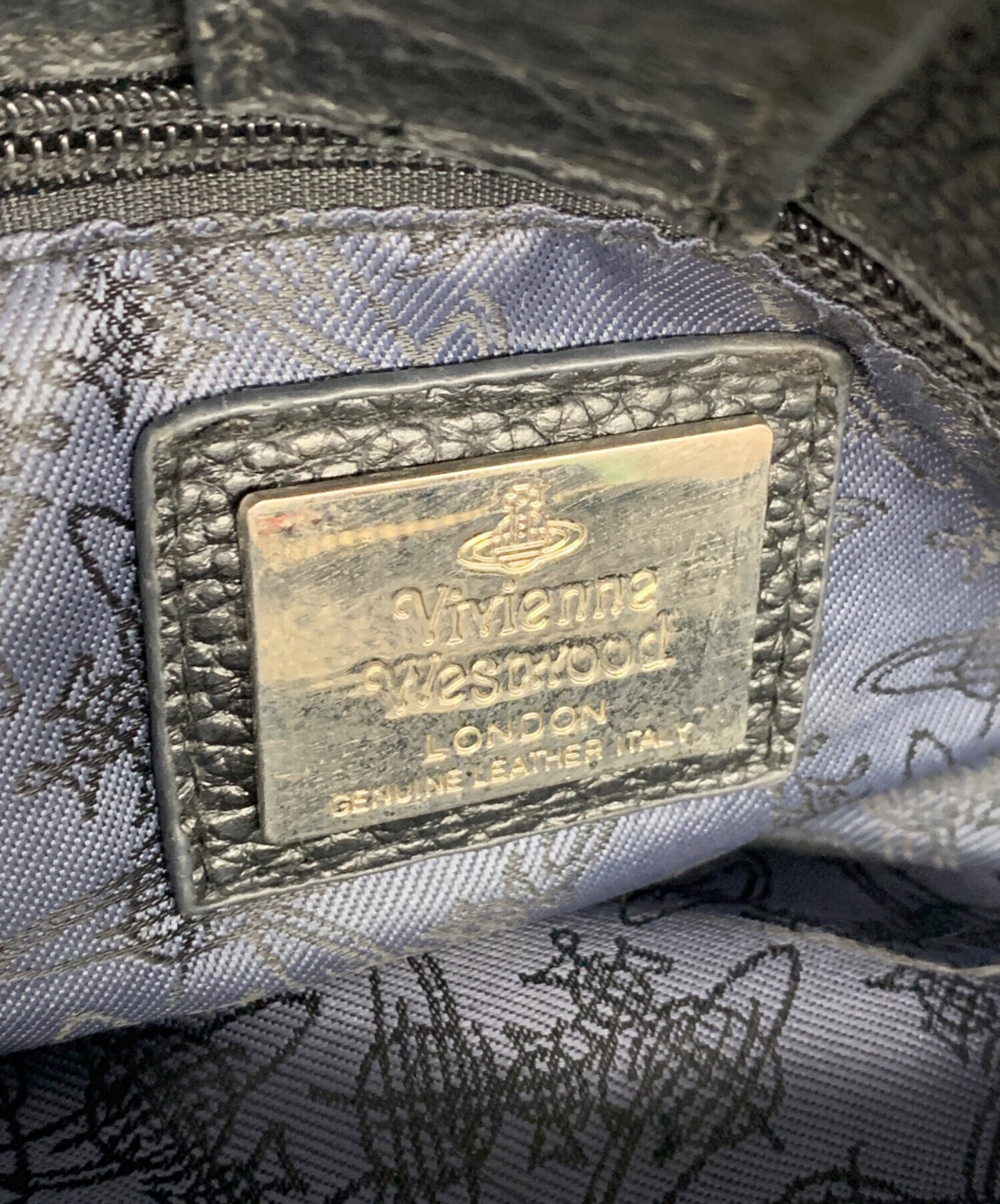 [Pre-owned] Vivienne Westwood  Orb Perforated Tote Tote Bag