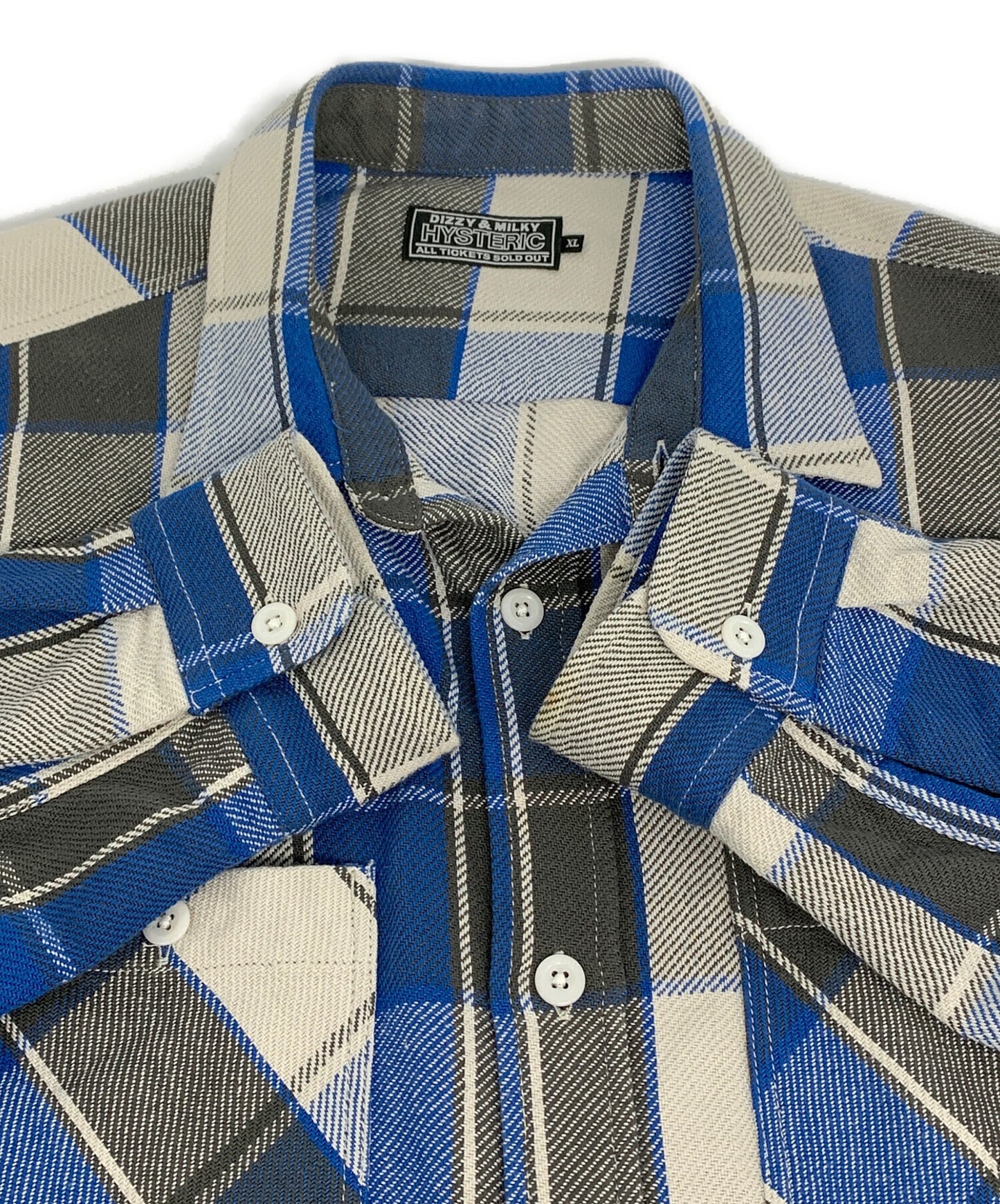 [Pre-owned] Hysteric Glamour DEVILS 801 work check shirt 02241AH01