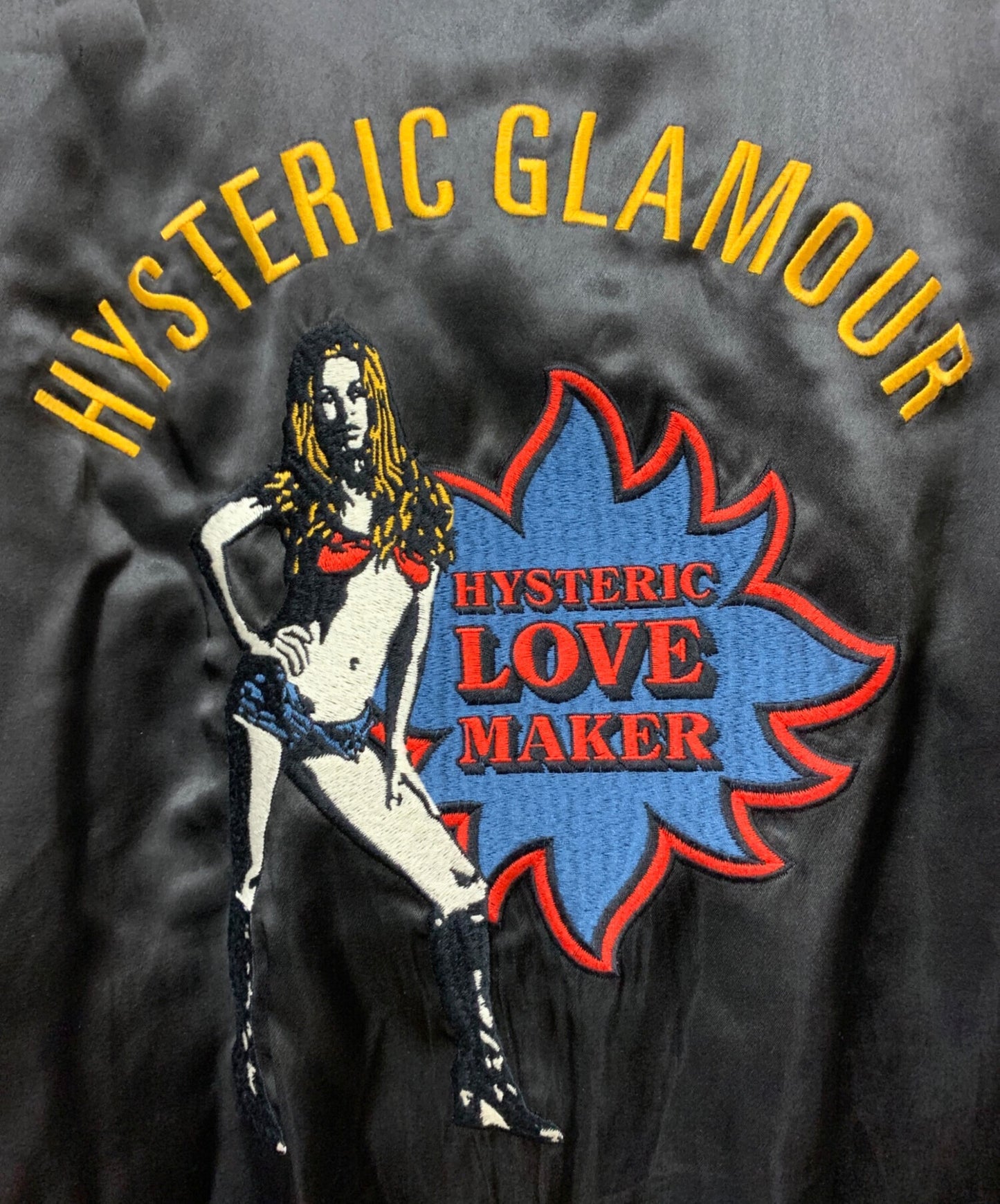 [Pre-owned] Hysteric Glamour LOVE MAKER Embroidered Souvenir Jacket Blouson 02233AB09