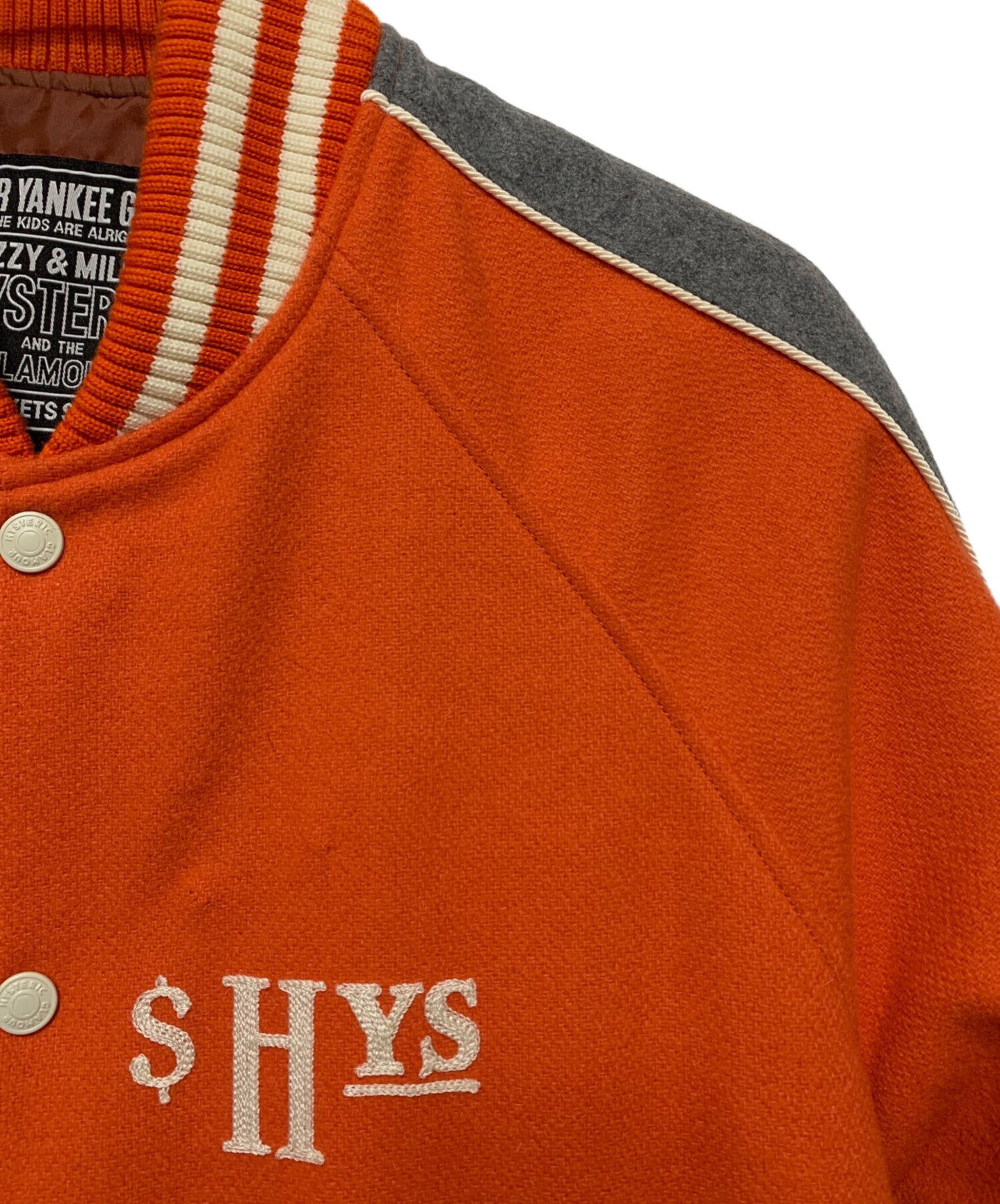 [Pre-owned] Hysteric Glamour HG REWARD embroidered stadium jacket 02243AB09