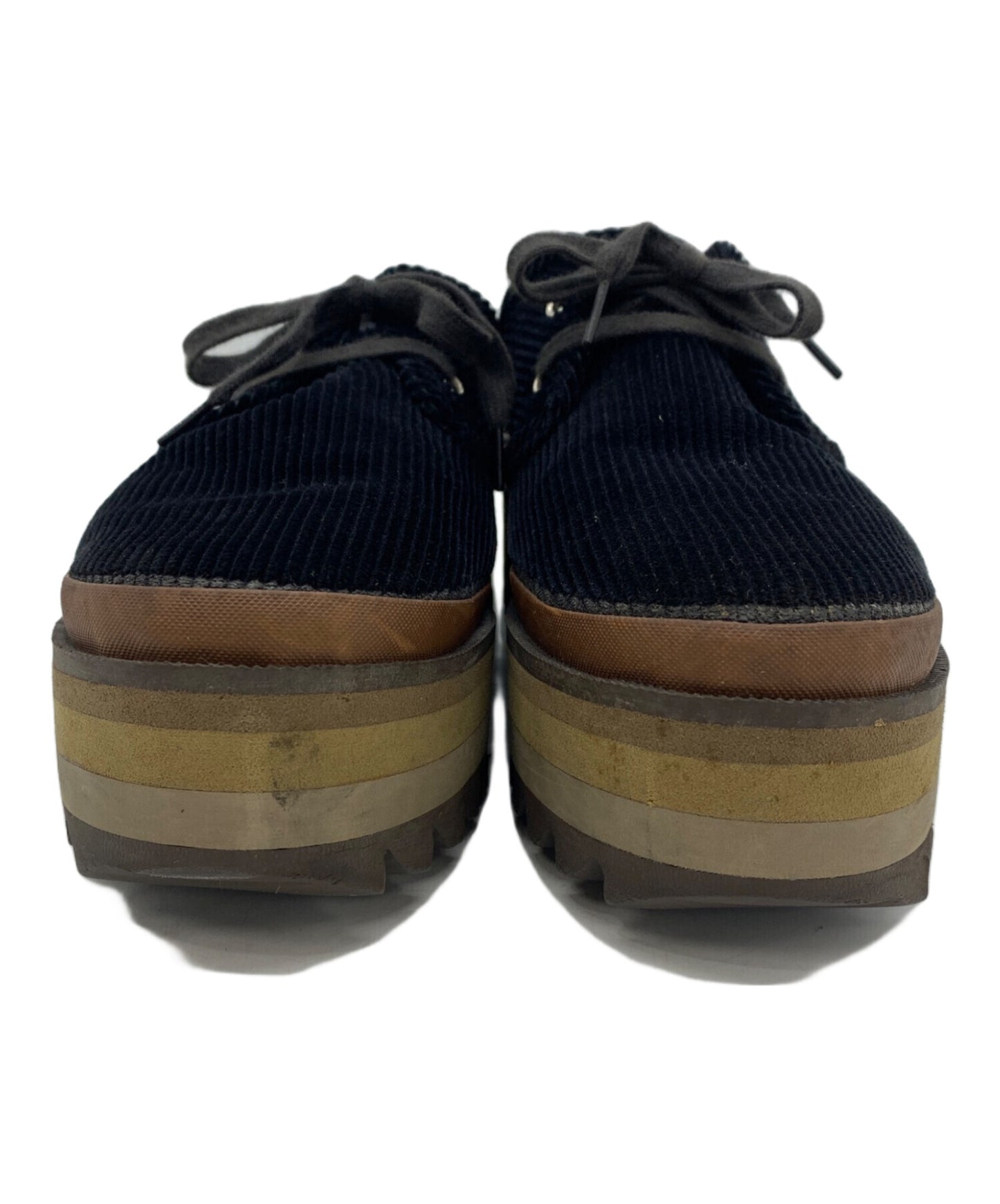 [Pre-owned] COMME des GARCONS HOMME PLUS Thick-soled platform shark sole corduroy shoes