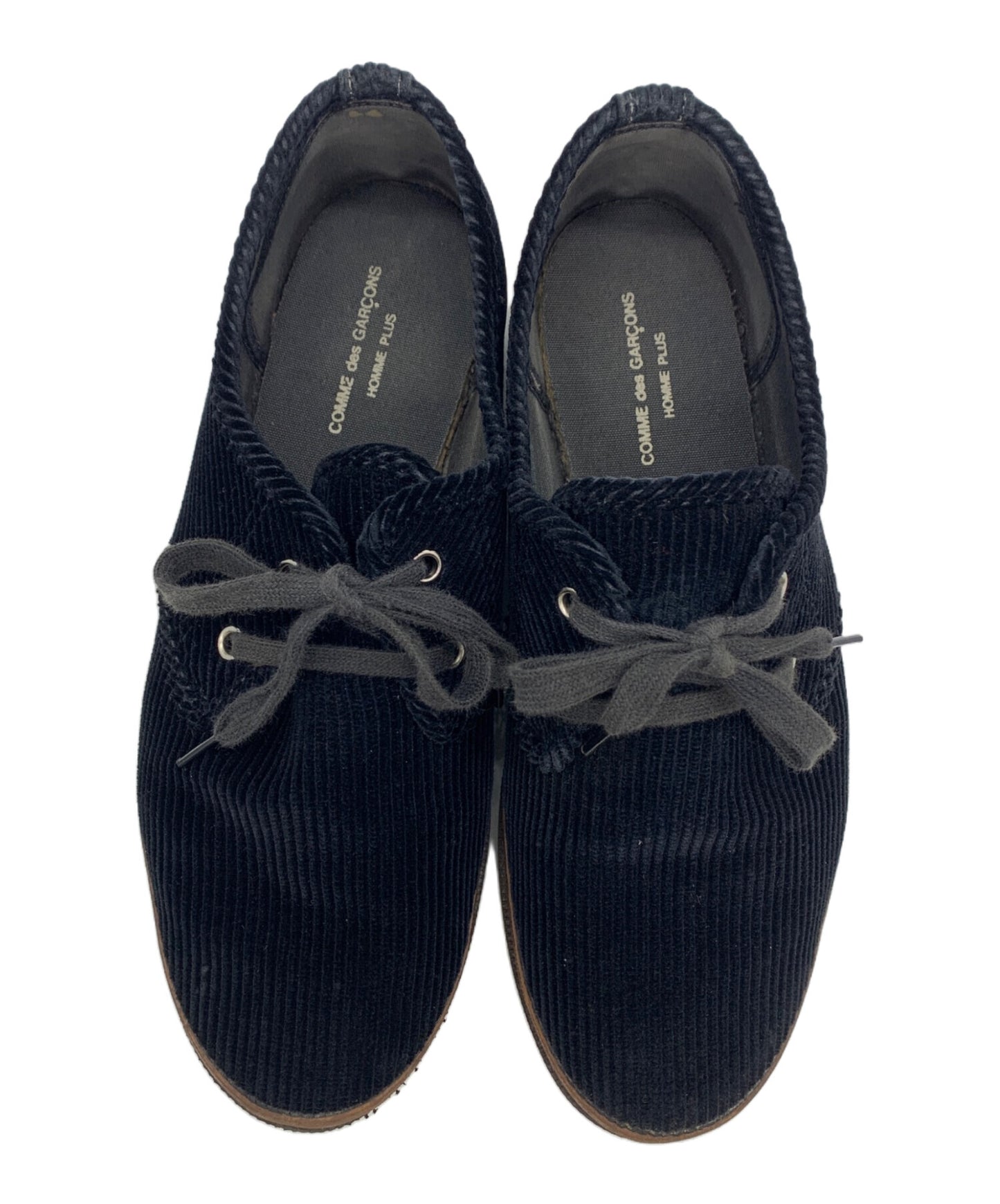 [Pre-owned] COMME des GARCONS HOMME PLUS Thick-soled platform shark sole corduroy shoes