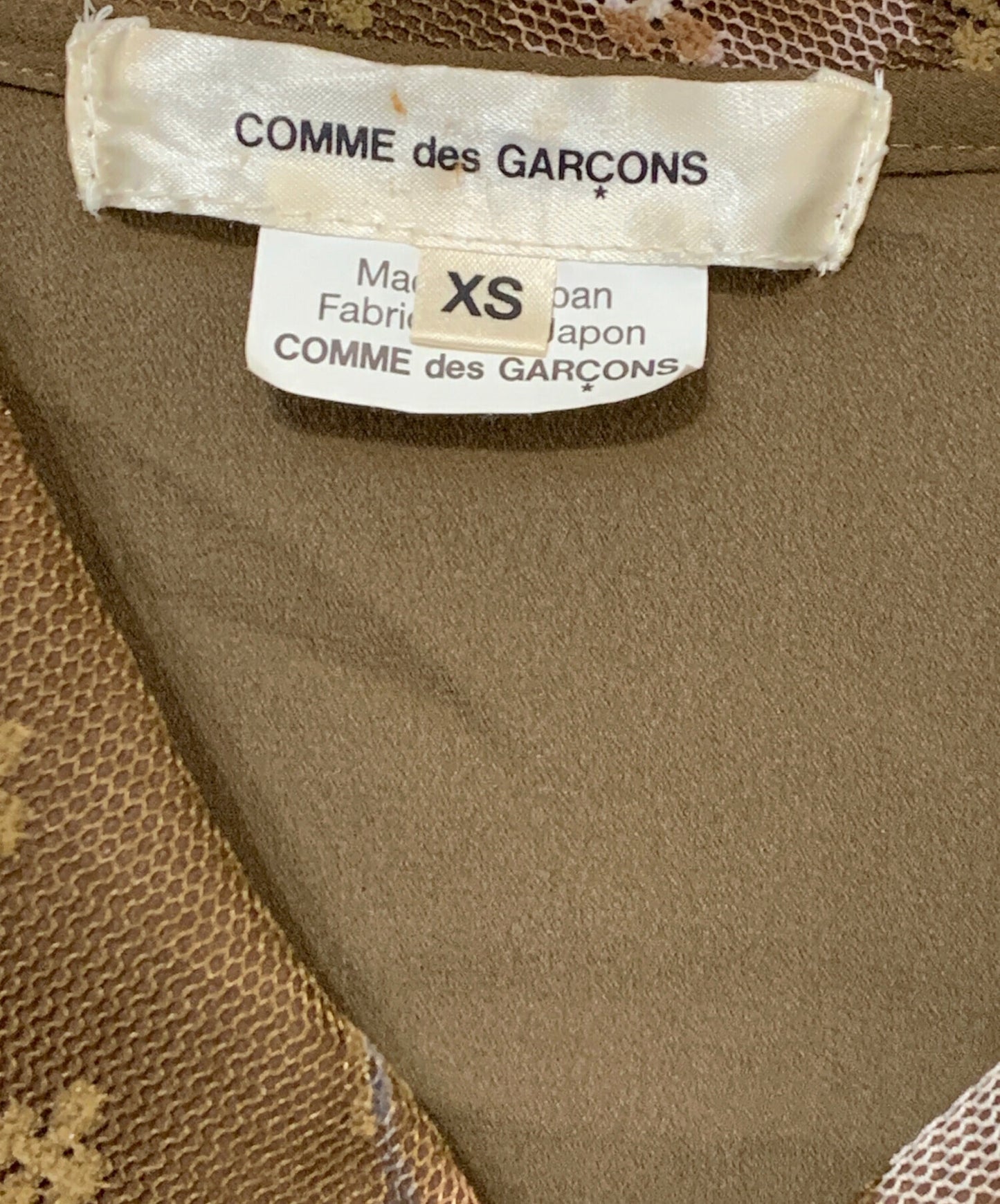 [Pre-owned] COMME des GARCONS pleated shirt blouse GA-T014