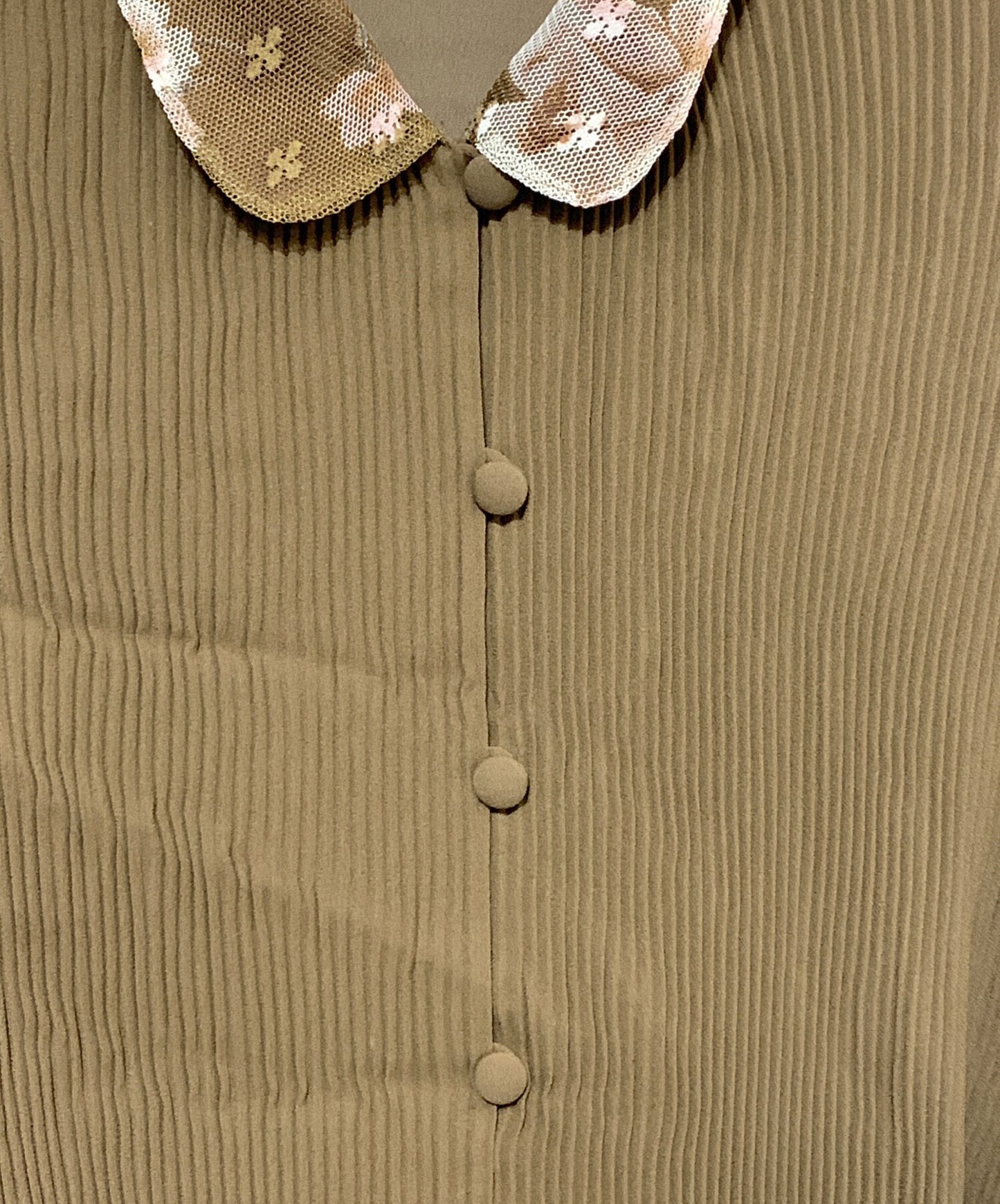[Pre-owned] COMME des GARCONS pleated shirt blouse GA-T014