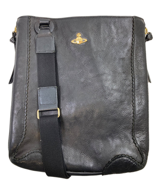 [Pre-owned] Vivienne Westwood elite Side zip leather shoulder bag