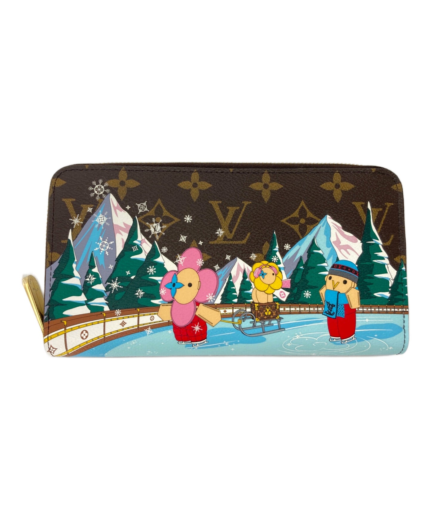 [Pre-owned] LOUIS VUITTON Round Zipper Wallet / Vivienne Holiday M82614