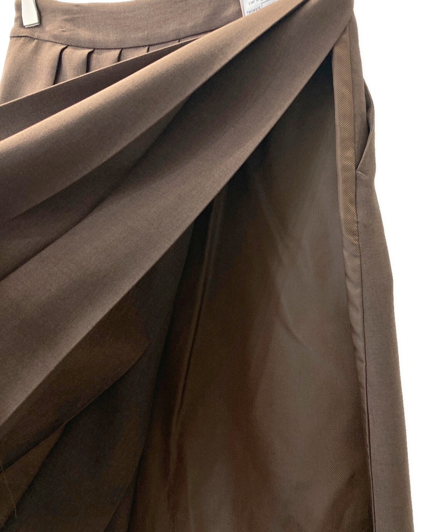 [Pre-owned] Maison MIHARA YASUHIRO Combined Pleats Long Skirt B08SK241