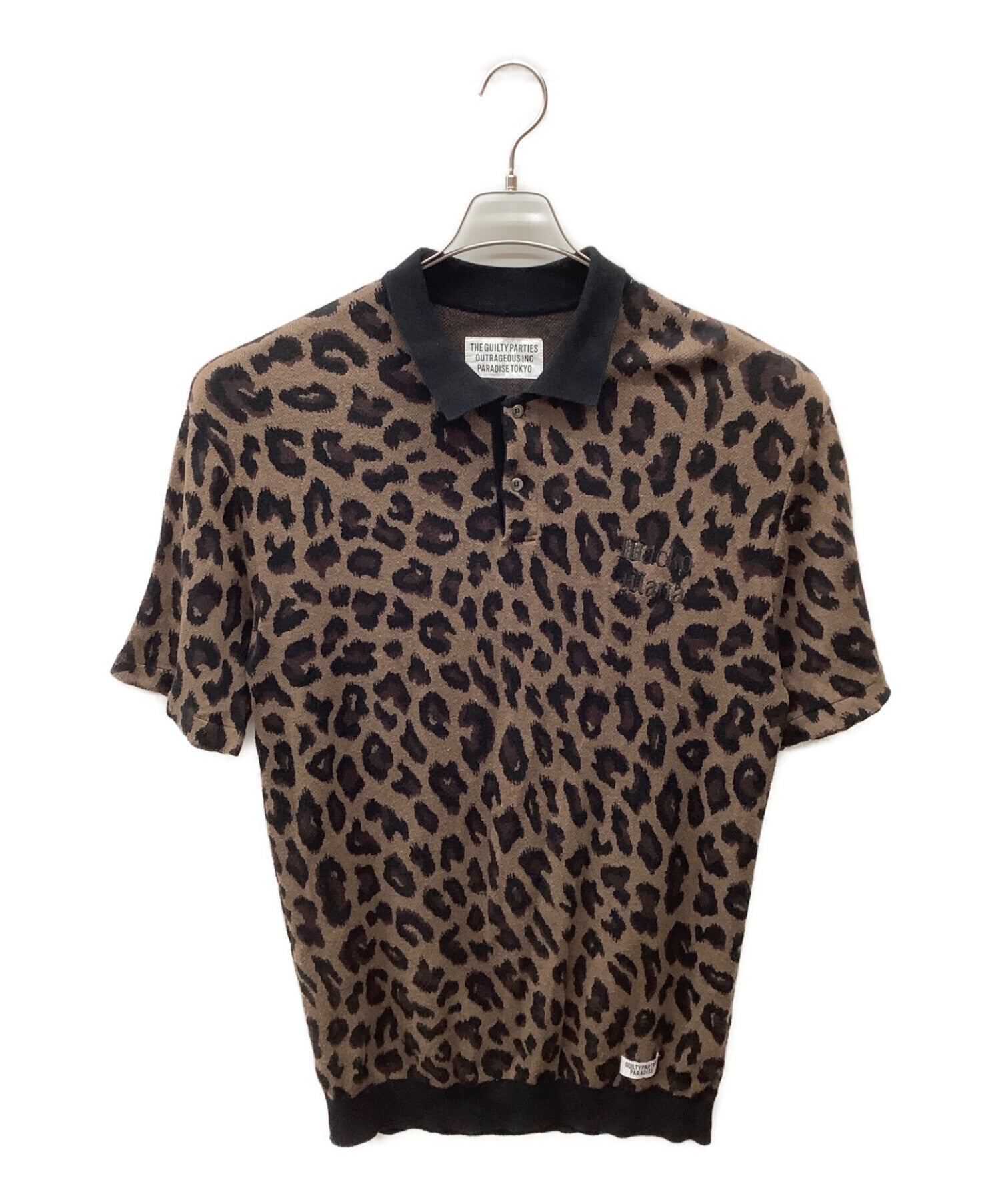 WACKOMARIA LEOPARD KNIT JACQUARD POLO WACKOMARIA LEOPARD KNIT POLO