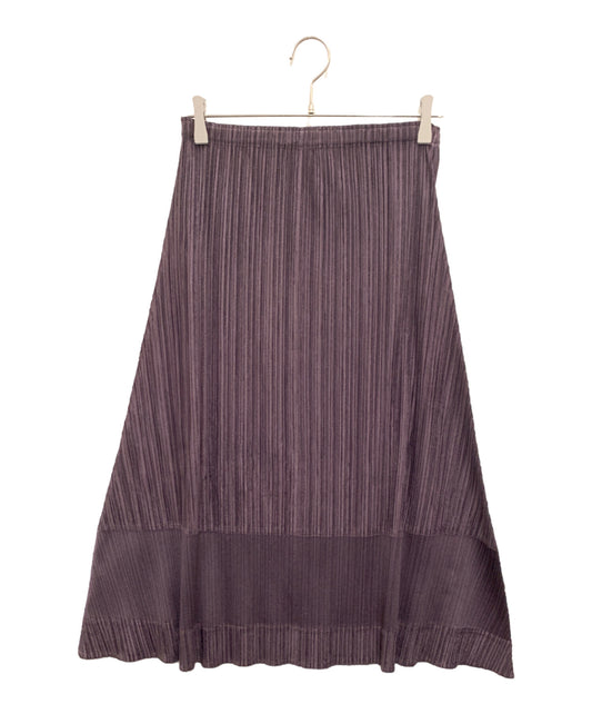 [Pre-owned] PLEATS PLEASE ISSEY MIYAKE bicolor-switched pleated skirt PP93-JG692