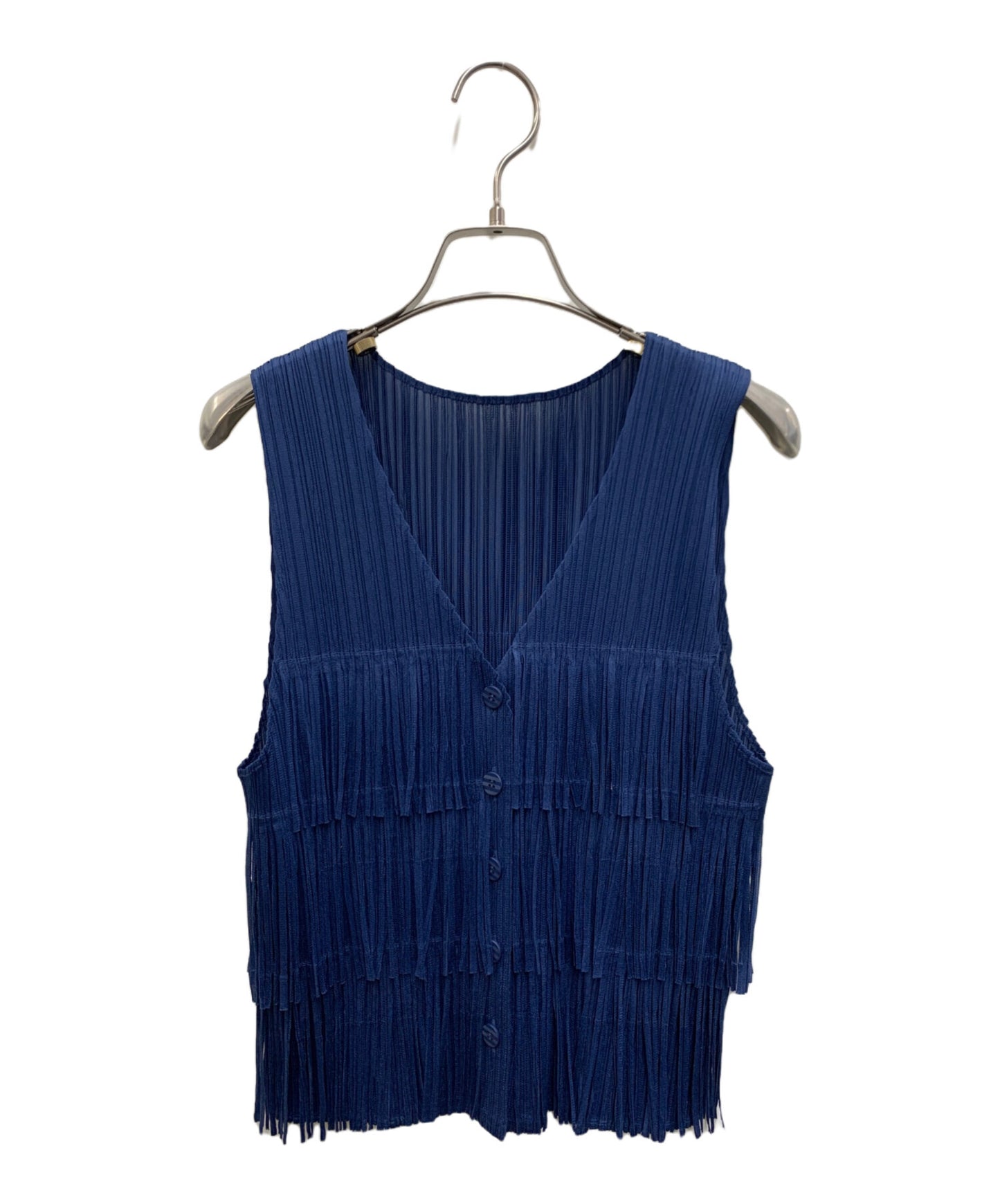 [Pre-owned] PLEATS PLEASE ISSEY MIYAKE fringe-pleated vest PP21-JE781