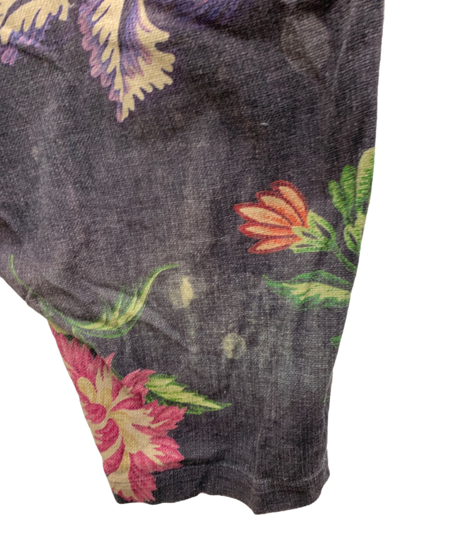 [Pre-owned] Yohji Yamamoto pour homme Cotton Linen Flower Wide Shorts HG-P74-039