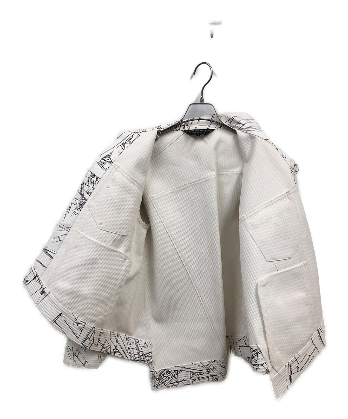 [Pre-owned] COMME des GARCONS Faux Leather Twist Jacket PB-J055