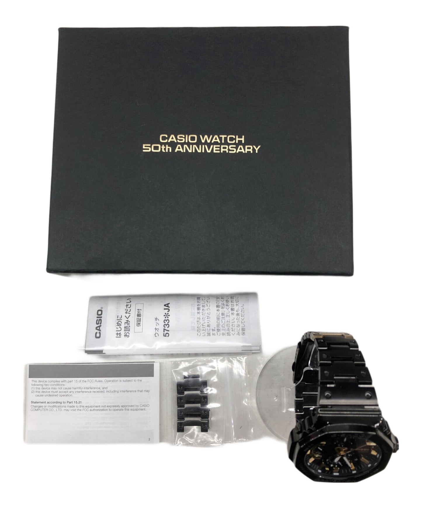 [Pre-owned] CASIO CASIO G-SHOCK GMC-2100 "CASIO 50th ANNIVERSARY" BLACK×GOLD Analog Full Metal GMC-B2100ZE-1AJR
