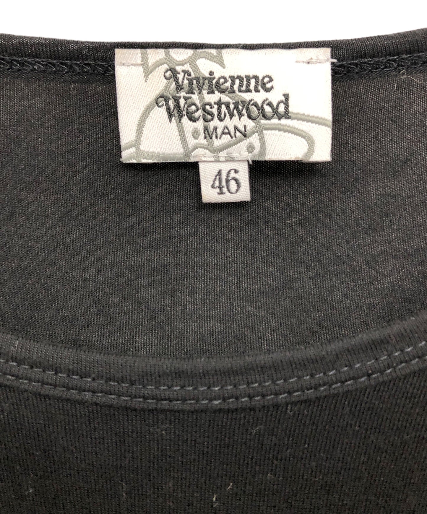 [Pre-owned] Vivienne Westwood Orb Embroidery Logo Short-Sleeved Cut and Sewn VW-GT-73953