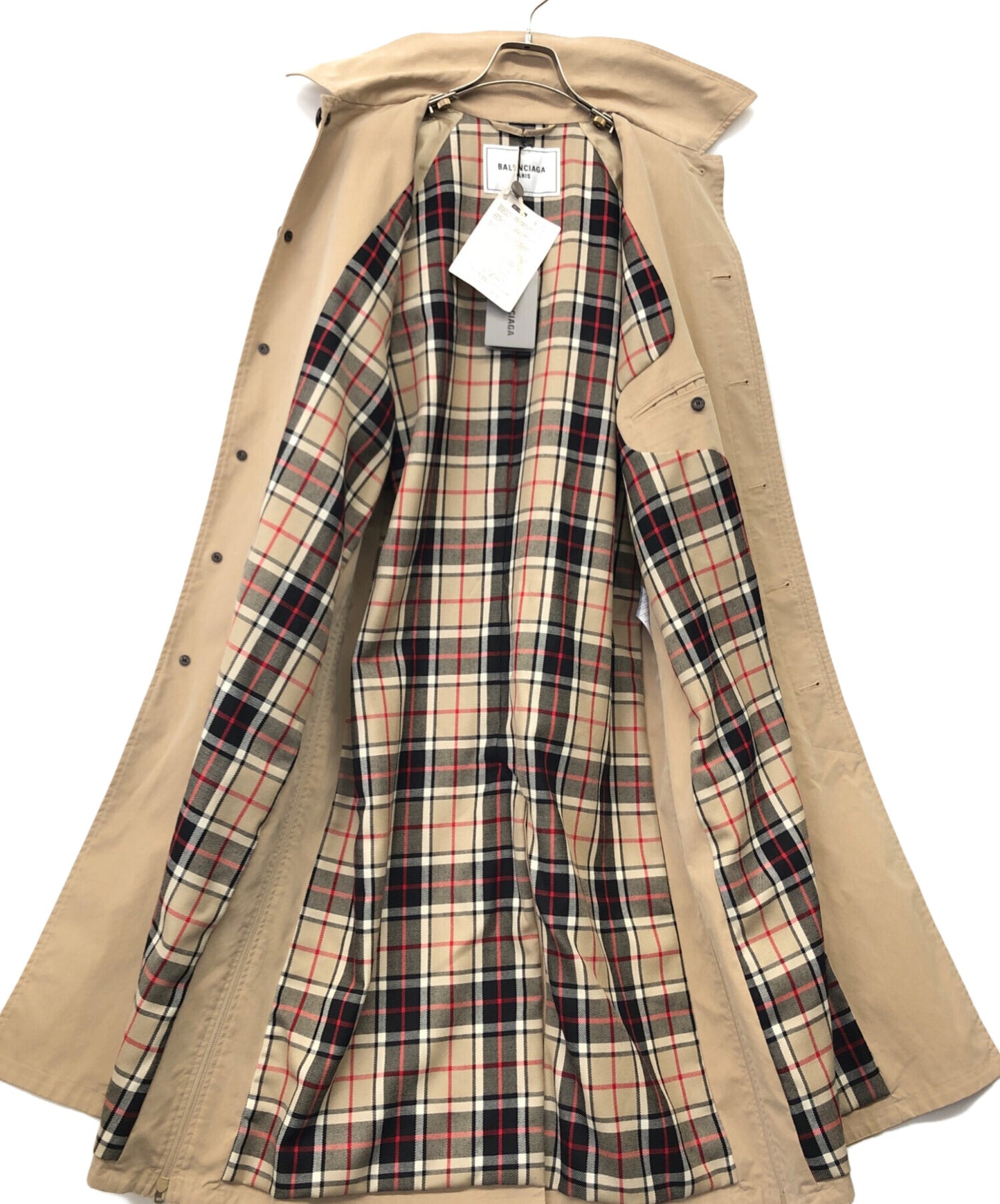 [Pre-owned] BALENCIAGA Stencil Collar Coat with Liner 646775-TJP01