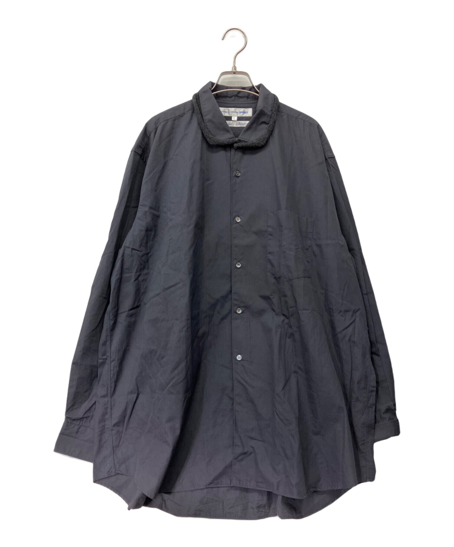 [Pre-owned] COMME des GARCONS 80-90's Decorated Collar Wide Shirt D-TK9210 Made in France