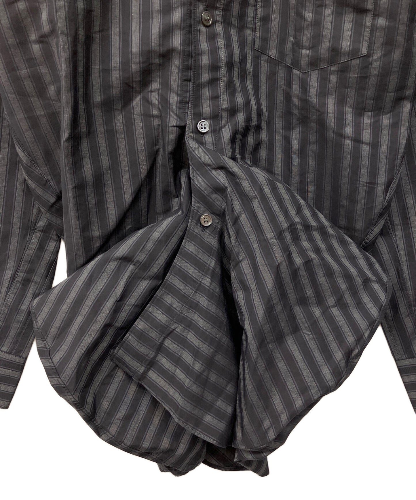 [Pre-owned] COMME des GARCONS 00's Deformed Stripe Tie-Dye L/S W16059