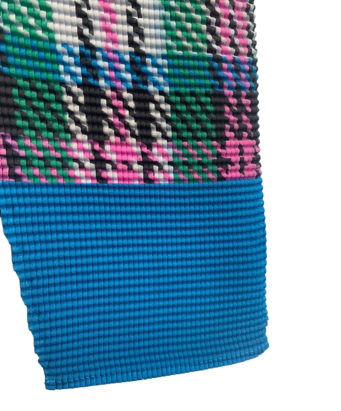 [Pre-owned] me ISSEY MIYAKE Tartan plaid pleated cut and sewn MI33FJ792