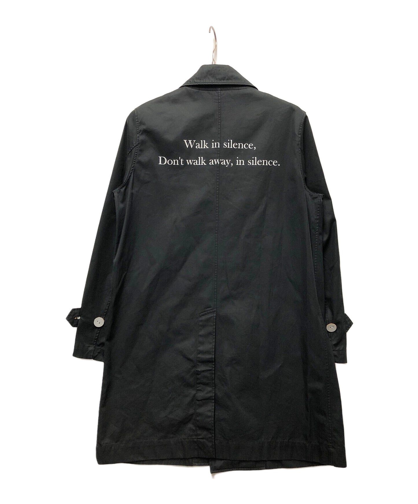 [Pre-owned] UNDERCOVER Back Print Stencil Collar Coat USQ9301
