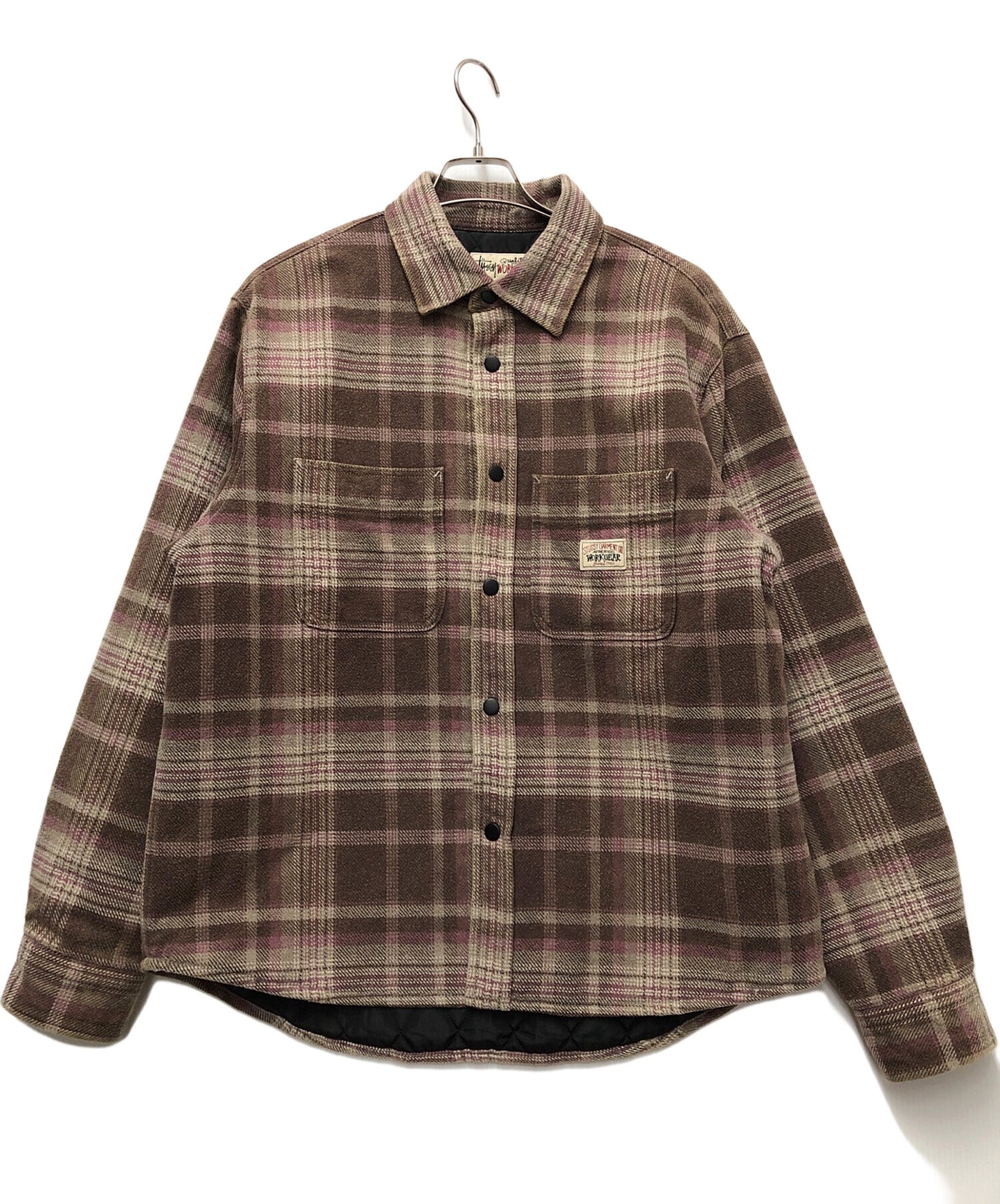 [Pre-owned] stussy Heavy Washed Plaid Shirt 1110339