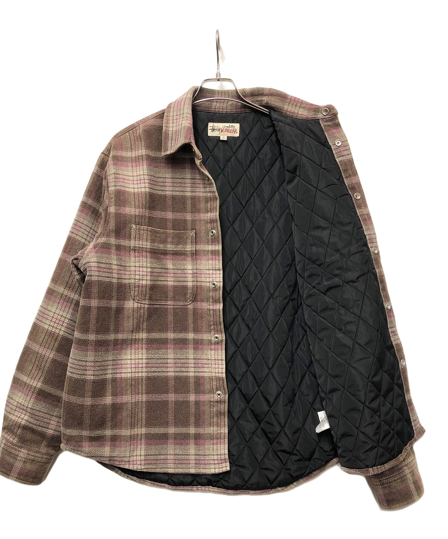 [Pre-owned] stussy Heavy Washed Plaid Shirt 1110339