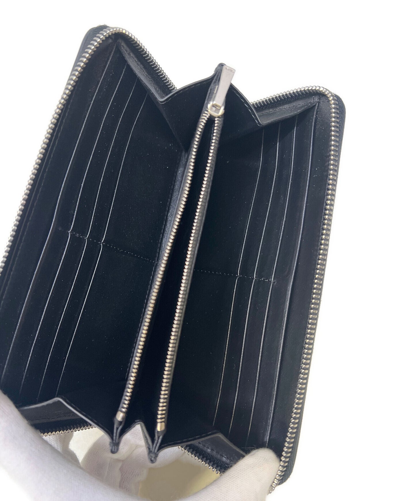 [Pre-owned] CELINE Round Zipper Long Wallet 10B553FQC