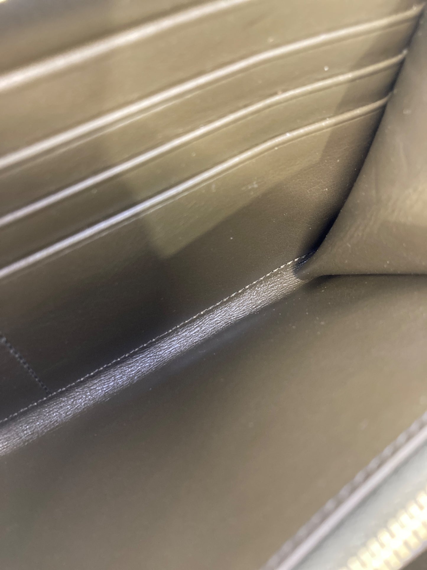 [Pre-owned] CELINE Round Zipper Wallet