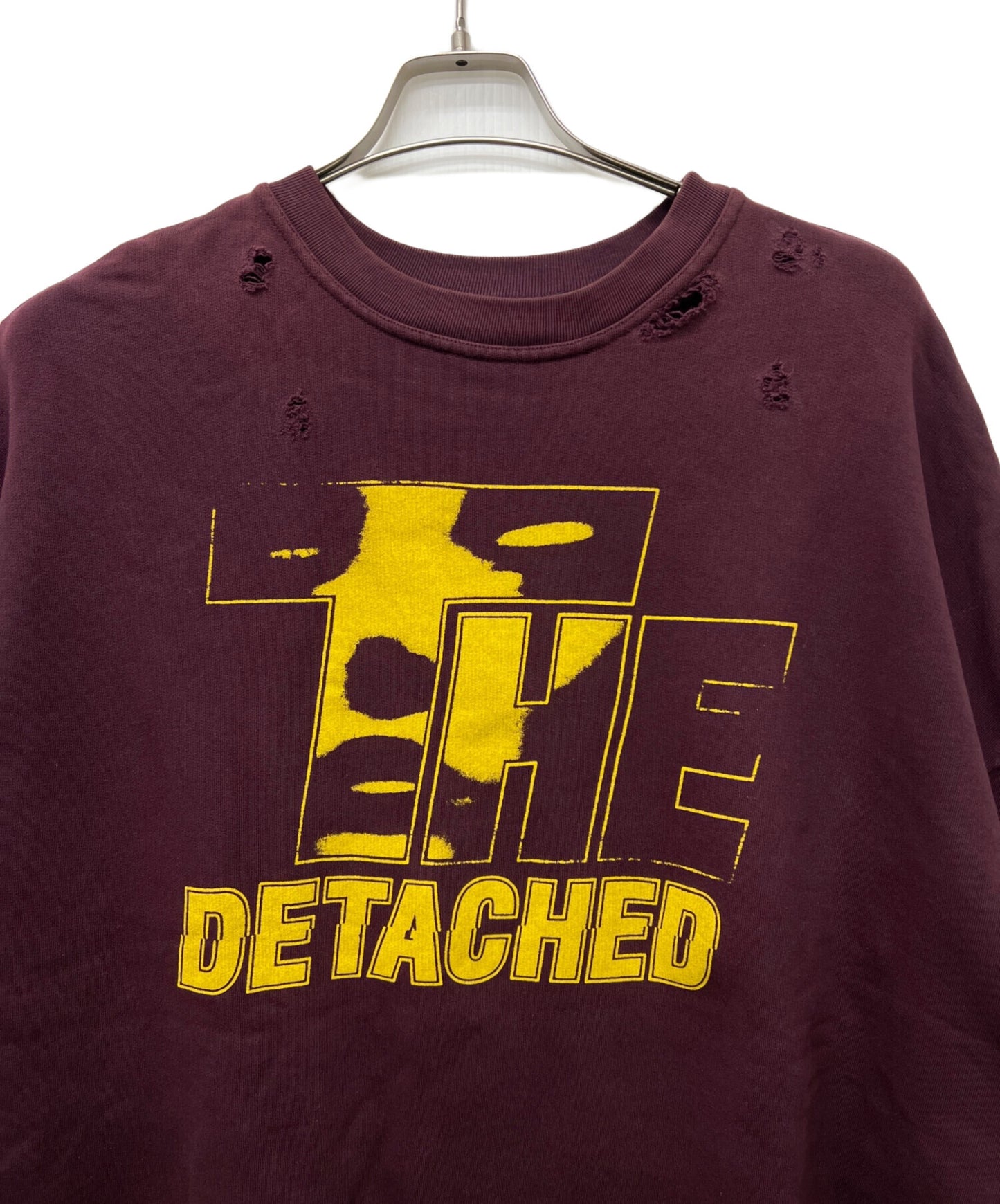 [Pre-owned] RAF SIMONS Damaged crew neck sweatshirt 222-M167