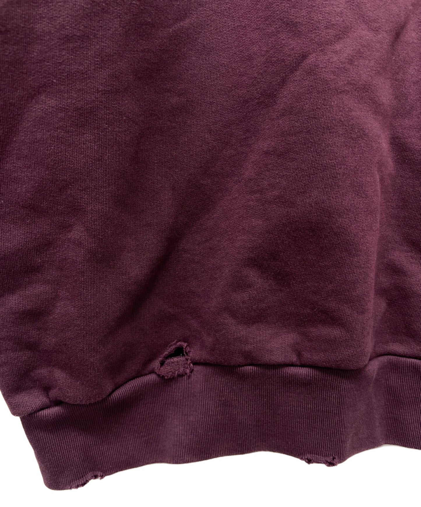 [Pre-owned] RAF SIMONS Damaged crew neck sweatshirt 222-M167