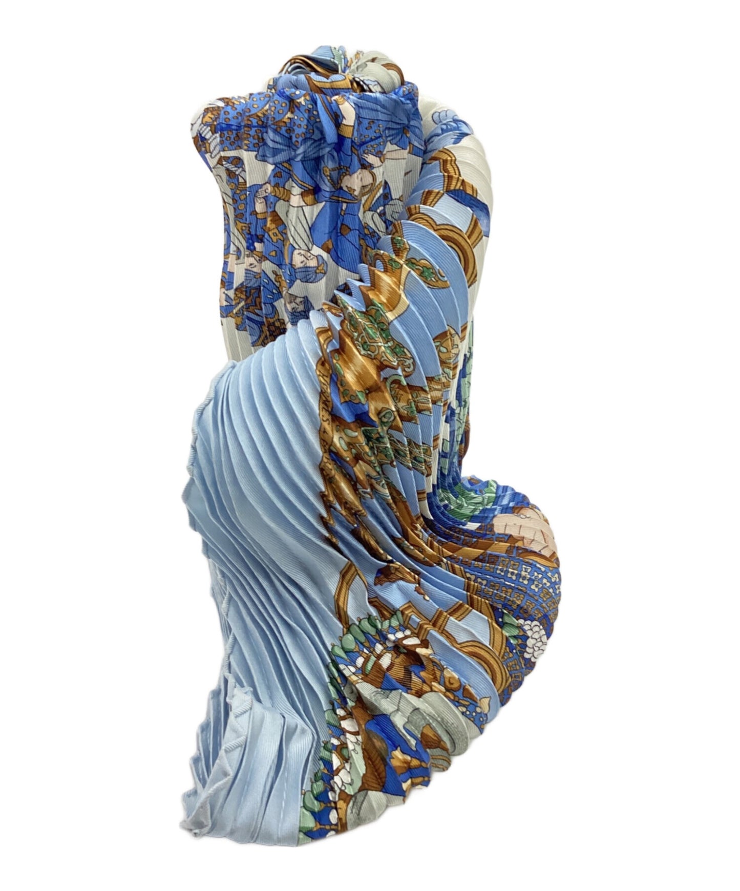 [Pre-owned] HERMES pleated scarf