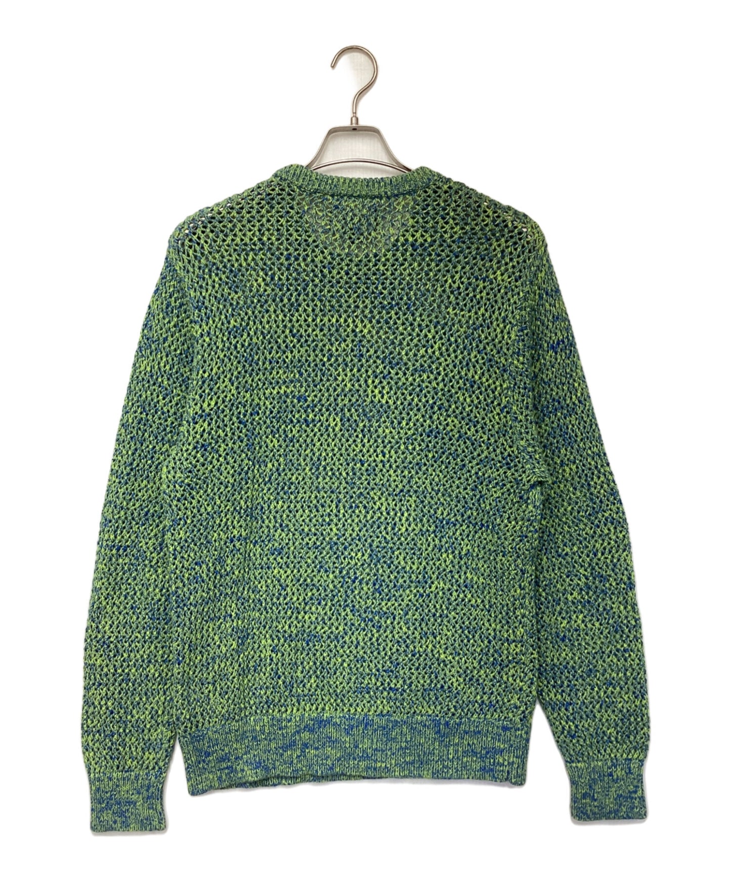 [Pre-owned] stussy 2 Tone Loose Gauge Crew Neck Sweater