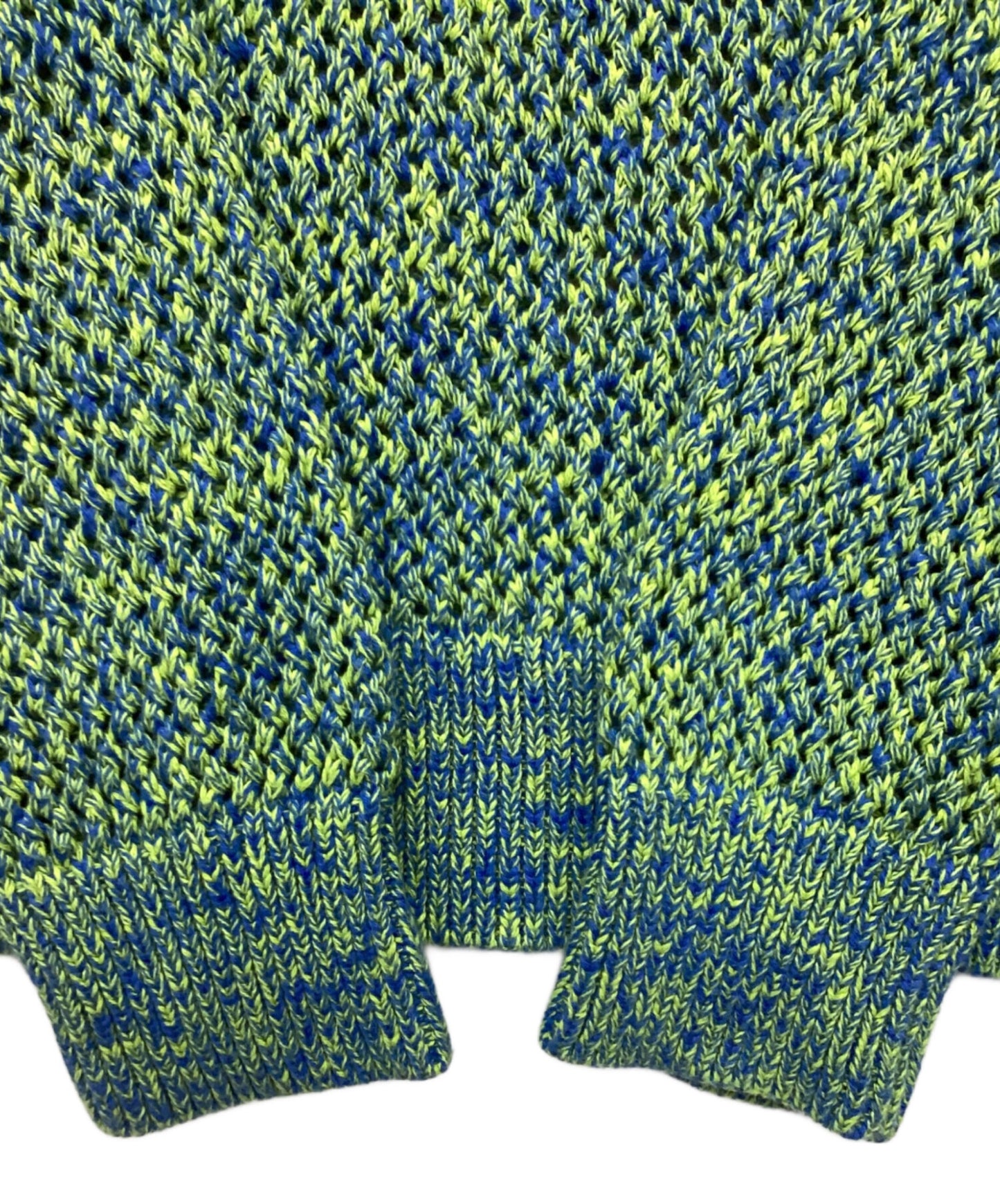 [Pre-owned] stussy 2 Tone Loose Gauge Crew Neck Sweater