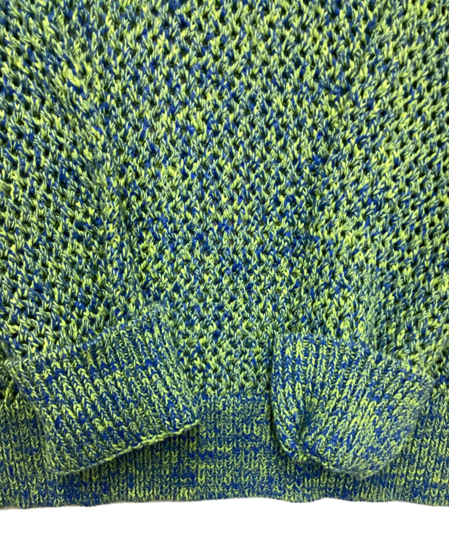 [Pre-owned] stussy 2 Tone Loose Gauge Crew Neck Sweater