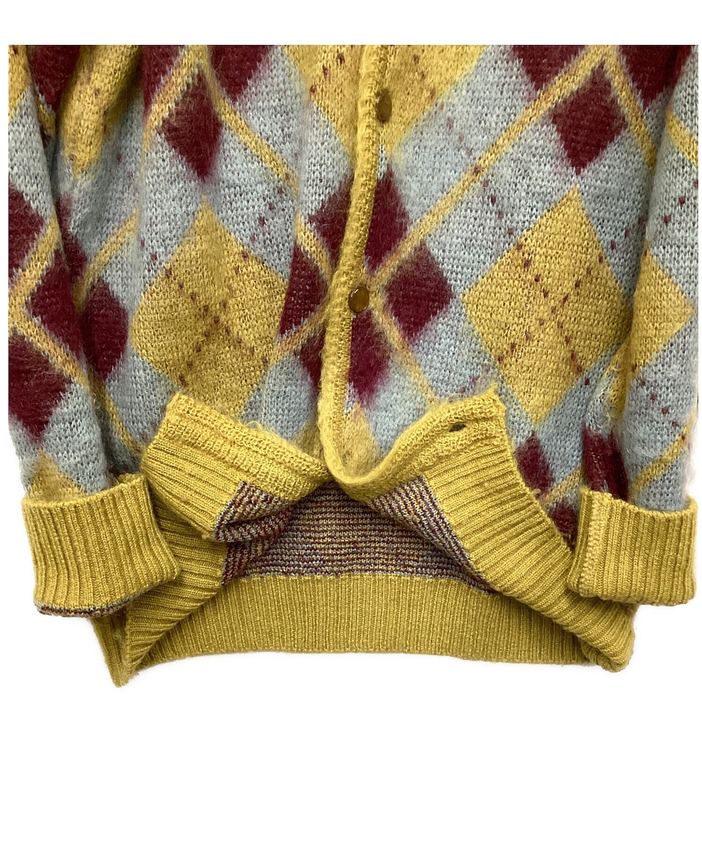 [Pre-owned] Needles MOHAIR CARDIGAN ARGYLE J0256