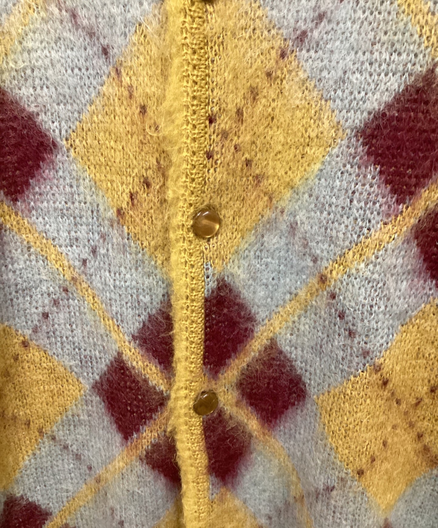 [Pre-owned] Needles MOHAIR CARDIGAN ARGYLE J0256