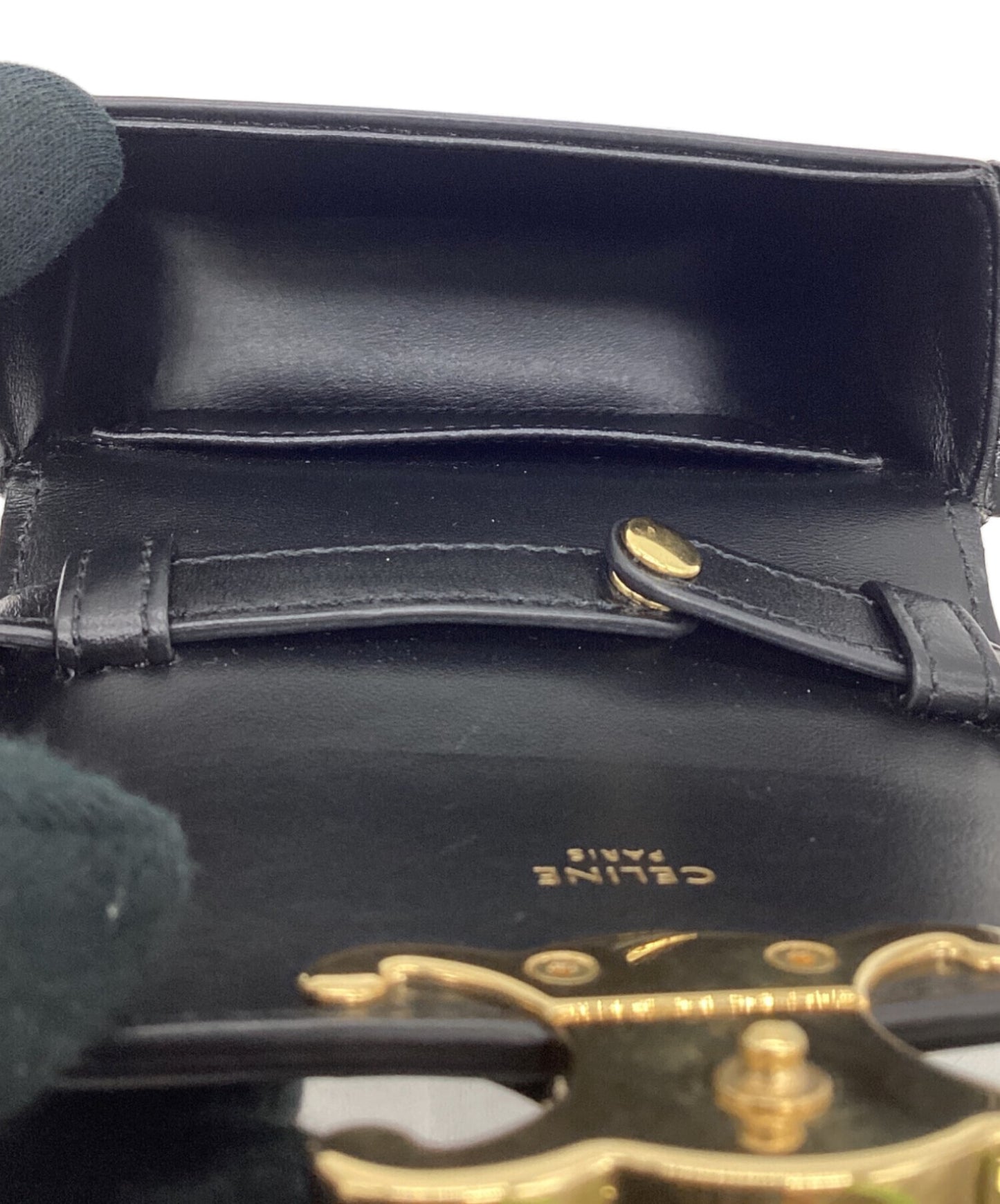 [Pre-owned] CELINE Mini Claude/Shinny Calfskin 10I513DPV.38NO