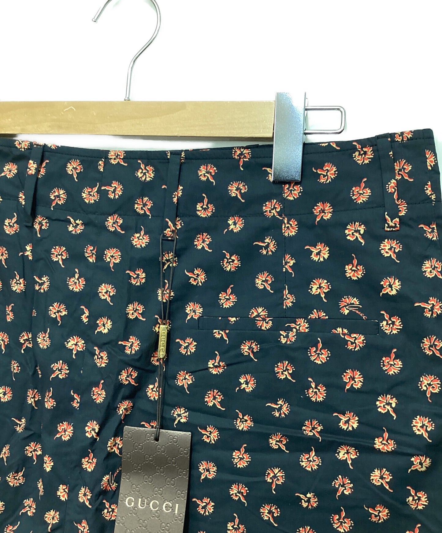 [Pre-owned] GUCCI flower-patterned shorts 405932 Z3935