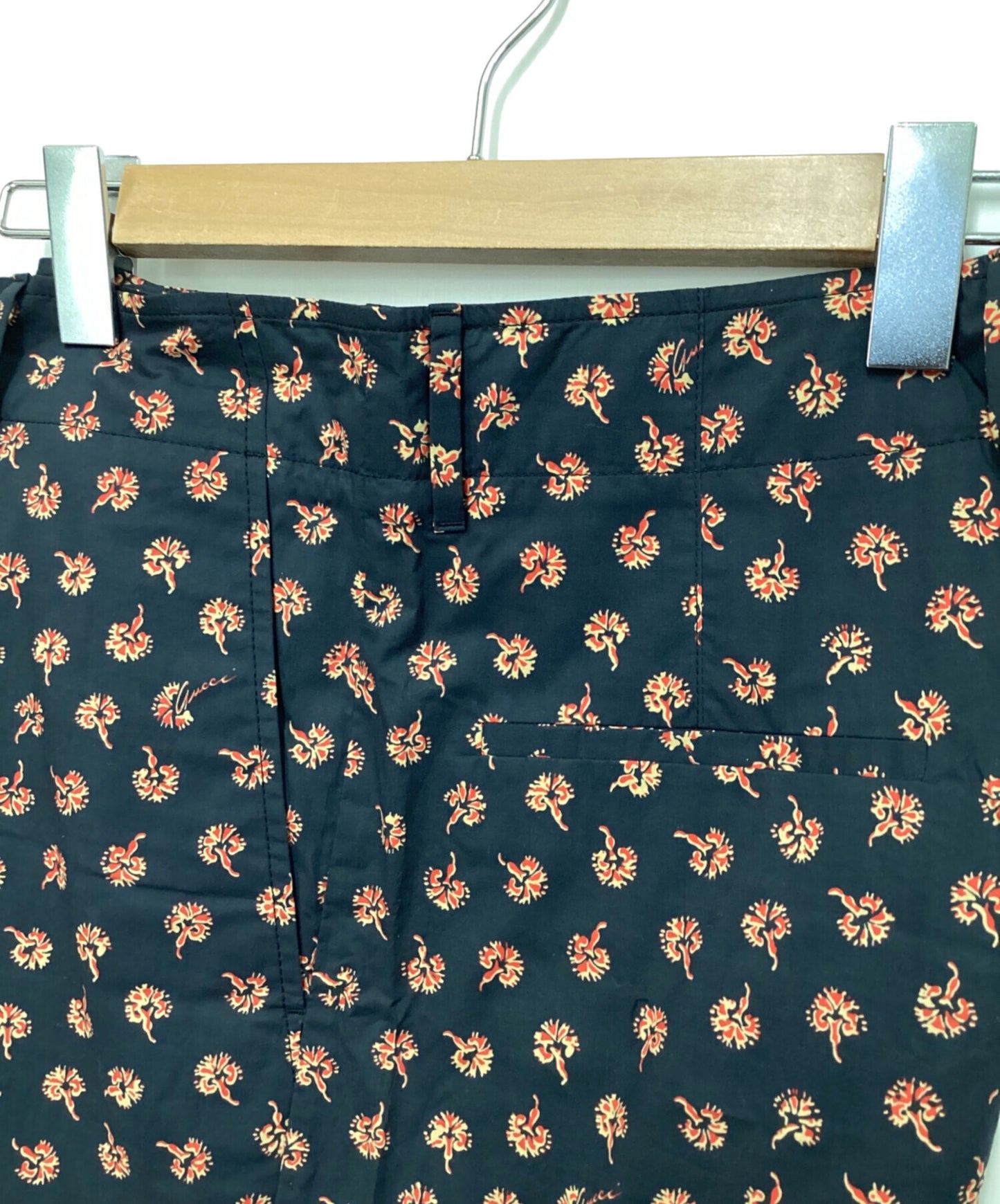 [Pre-owned] GUCCI flower-patterned shorts 405932 Z3935