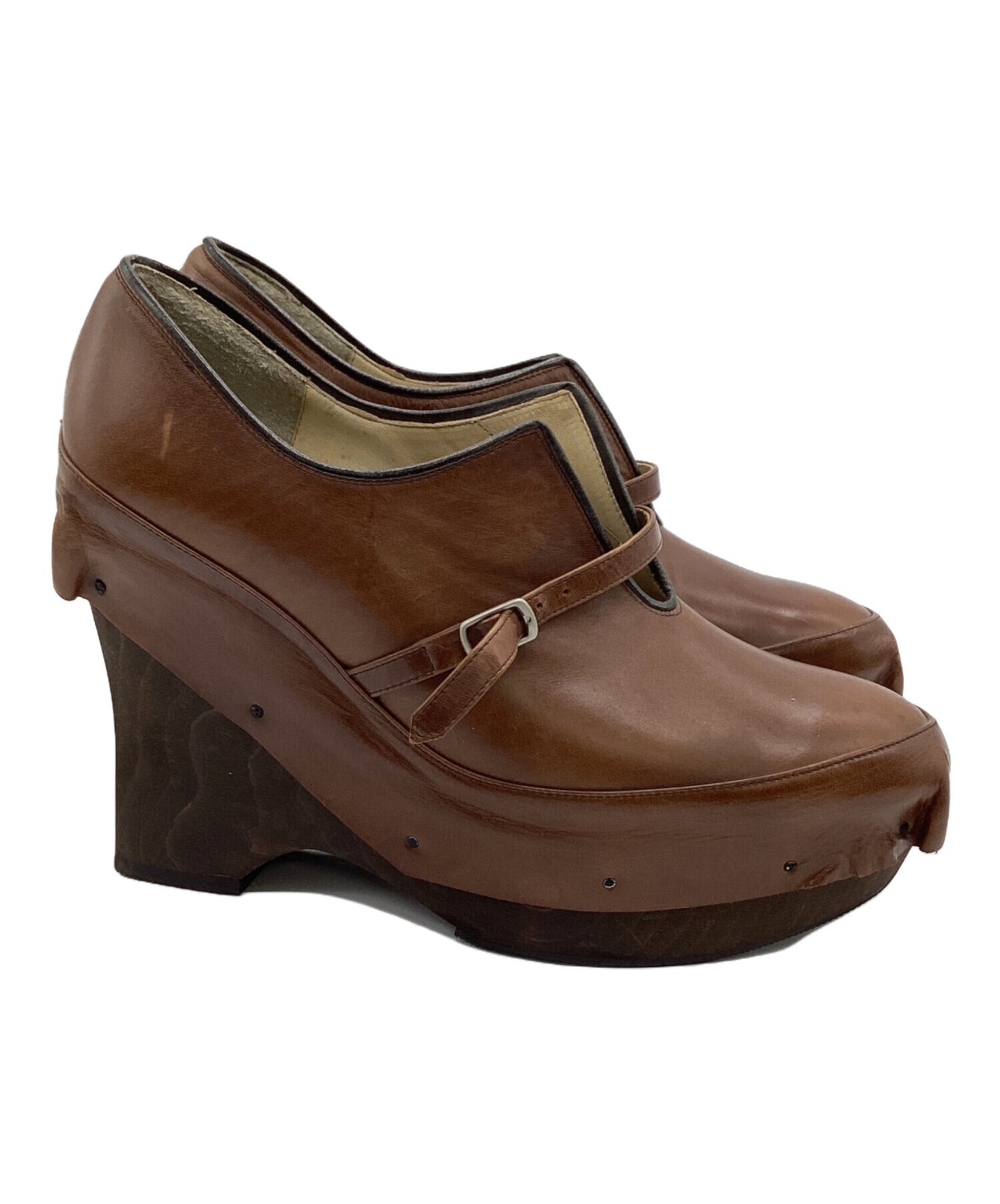 [Pre-owned] MIHARA YASUHIRO thick-soled pumps