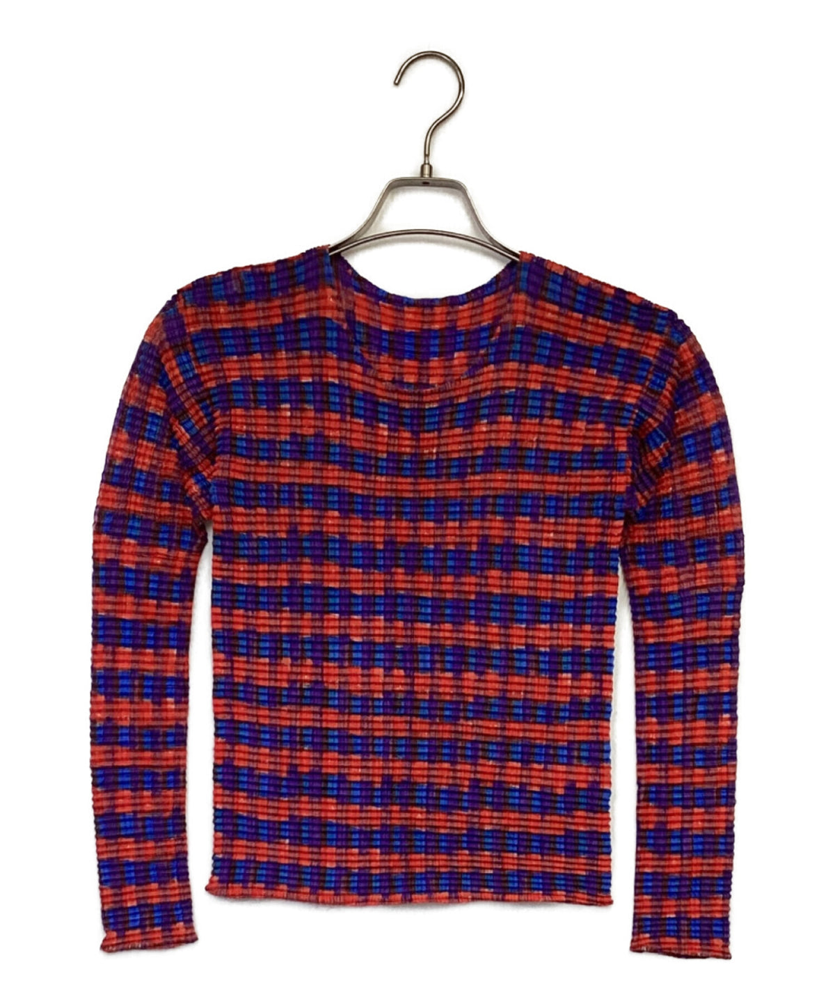 [Pre-owned] ISSEY MIYAKE Long-Sleeve Pleated T-Shirt IM74-FJ521