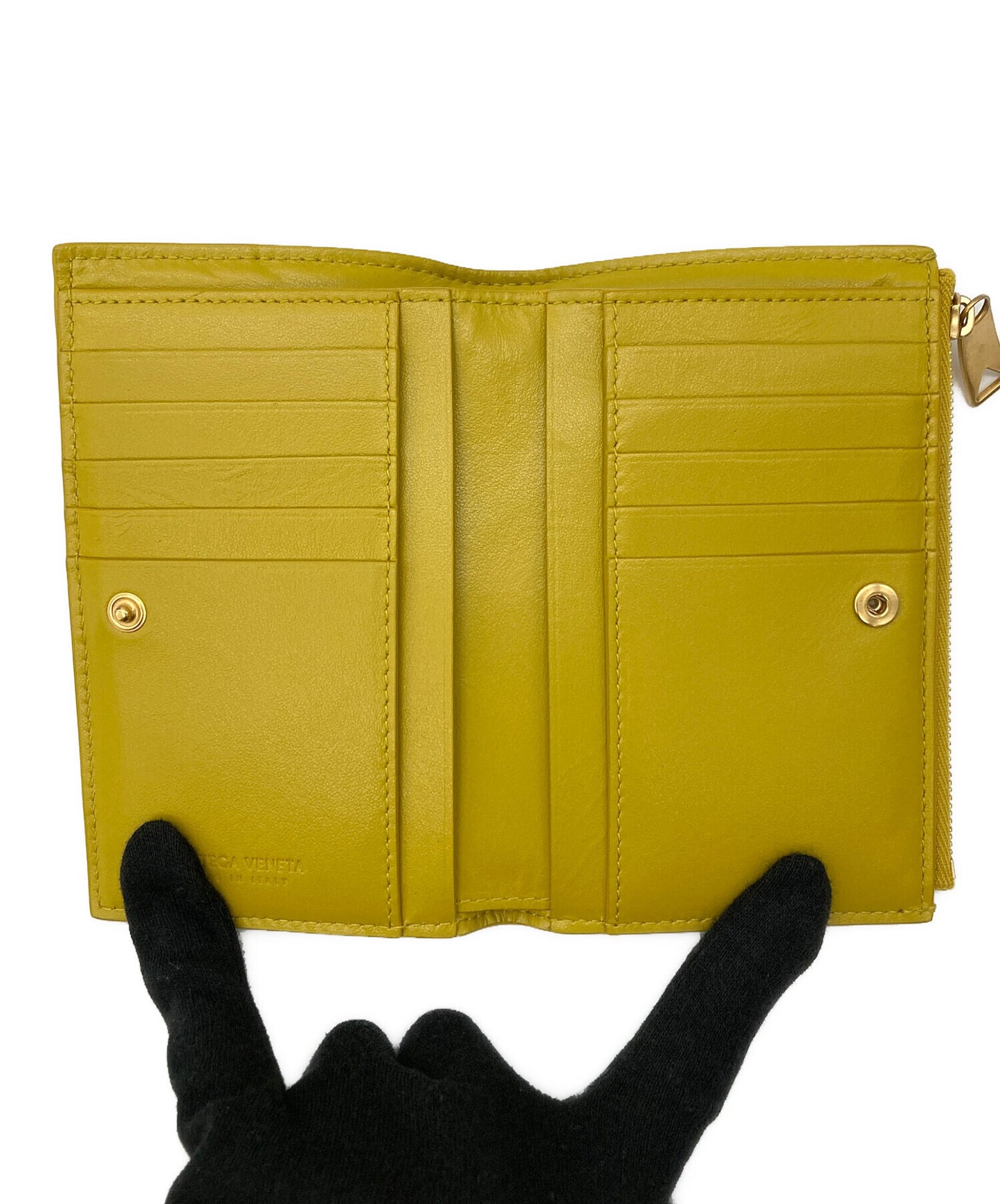 [Pre-owned] BOTTEGA VENETA Bifold wallet in intrecciato leather