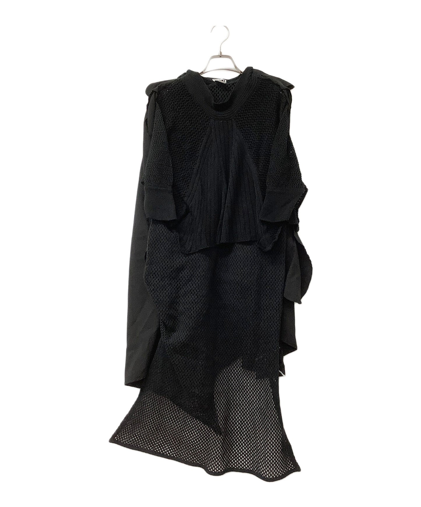 [Pre-owned] ISSEY MIYAKE FETE Knit Combination Layered Dress IF64JF446