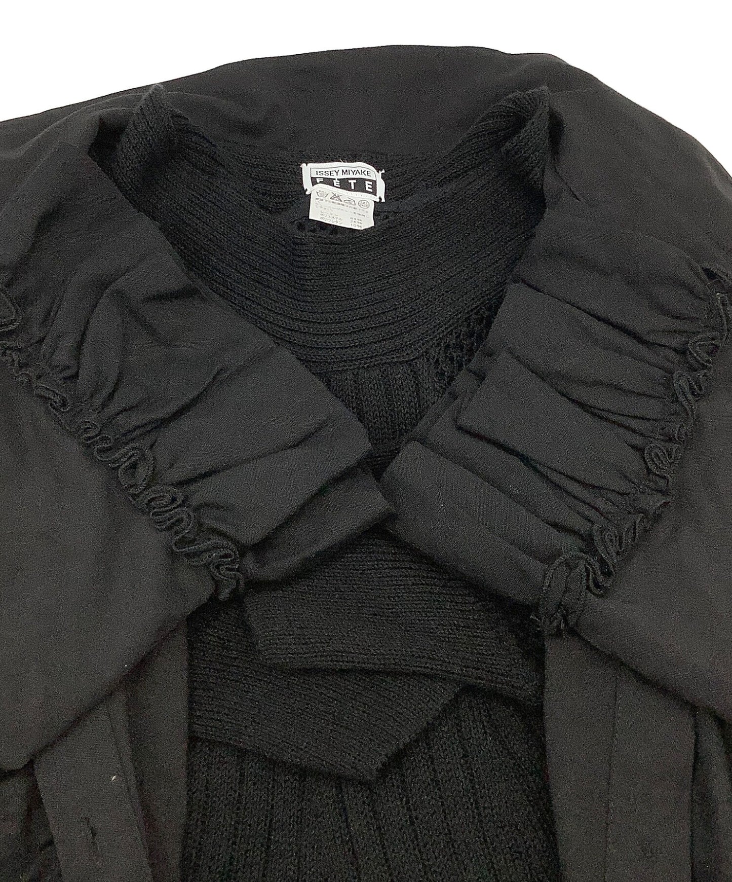 [Pre-owned] ISSEY MIYAKE FETE Knit Combination Layered Dress IF64JF446