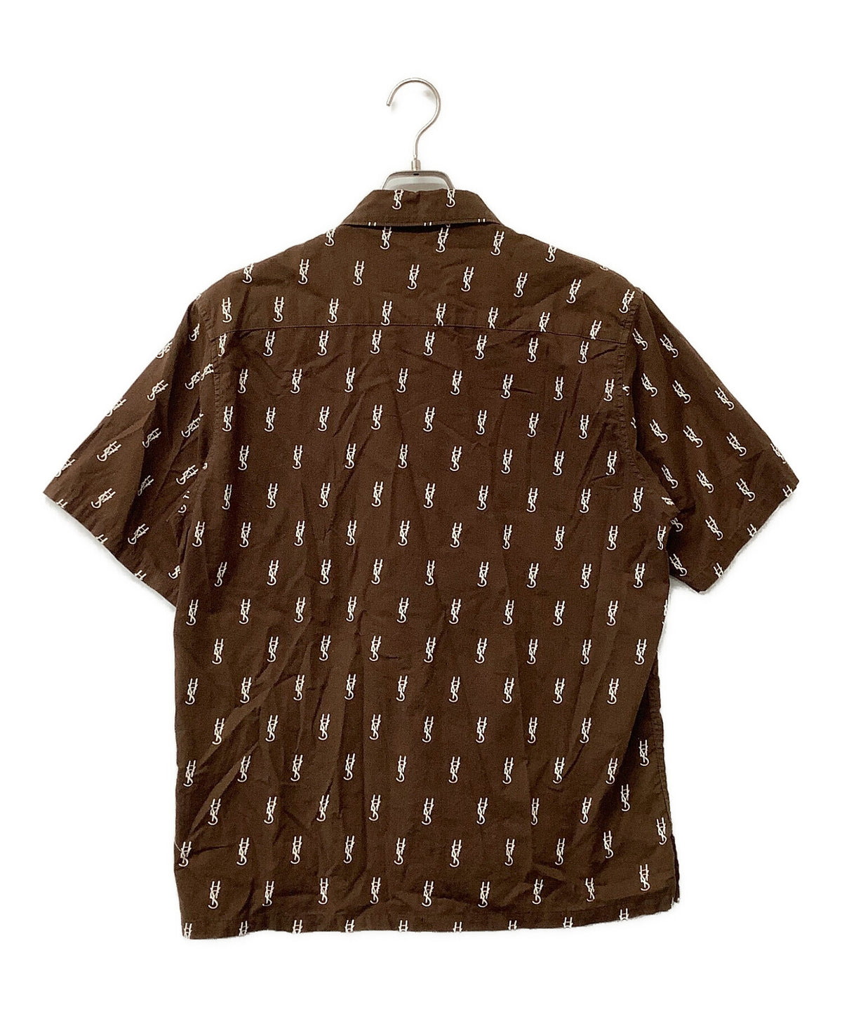 [Pre-owned] Hysteric Glamour Short-sleeved shirt, monogram pattern, open collar shirt 02201AH09