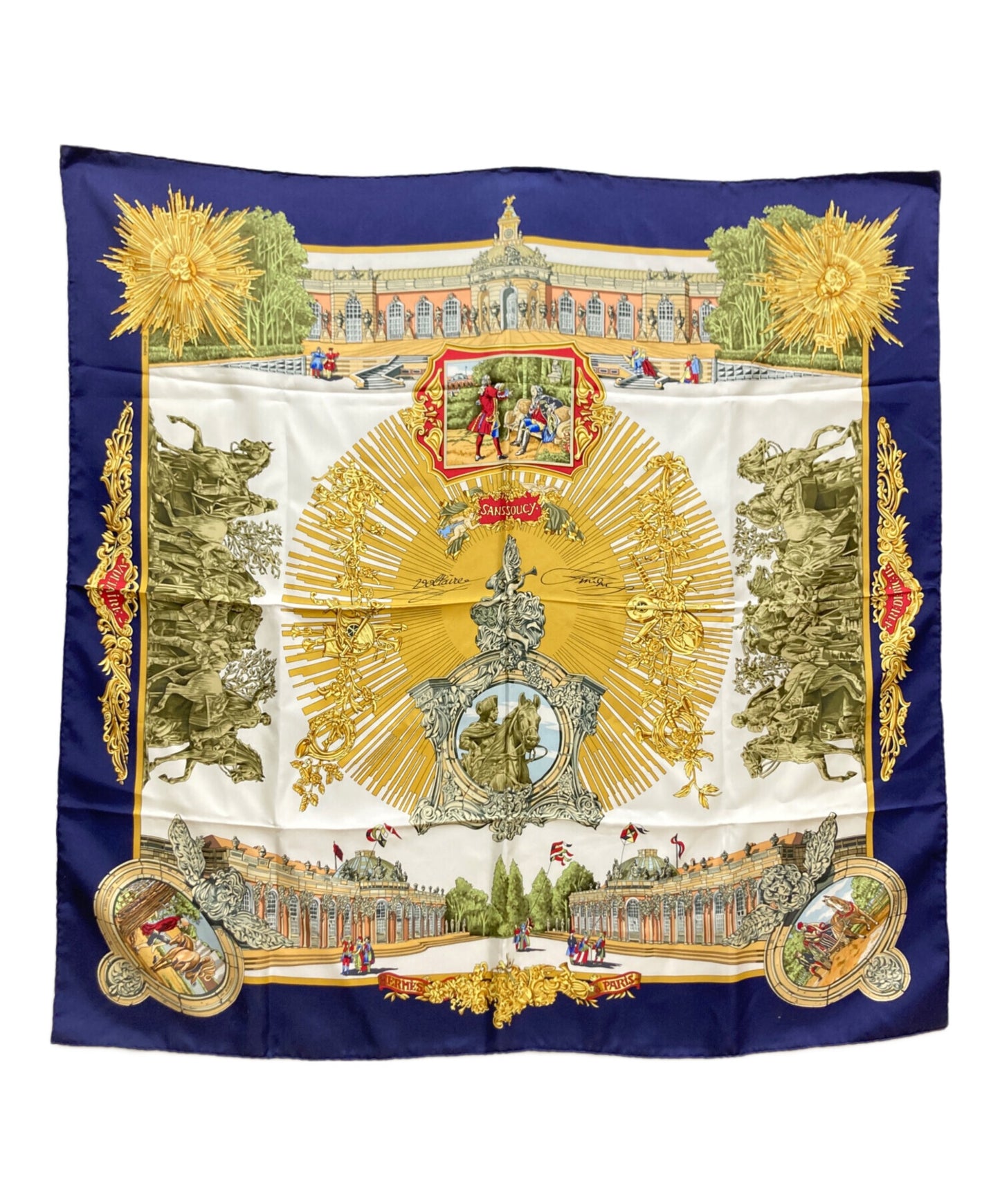 [Pre-owned] HERMES silk scarf