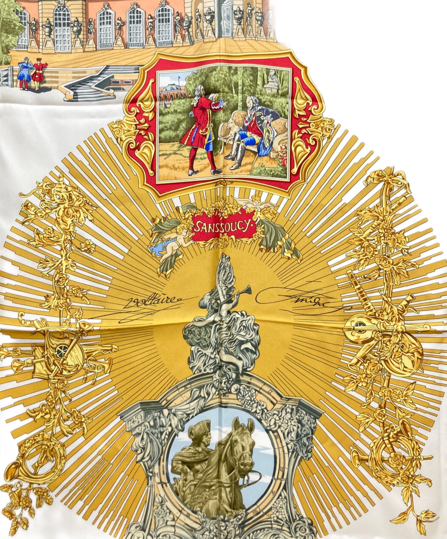 [Pre-owned] HERMES silk scarf