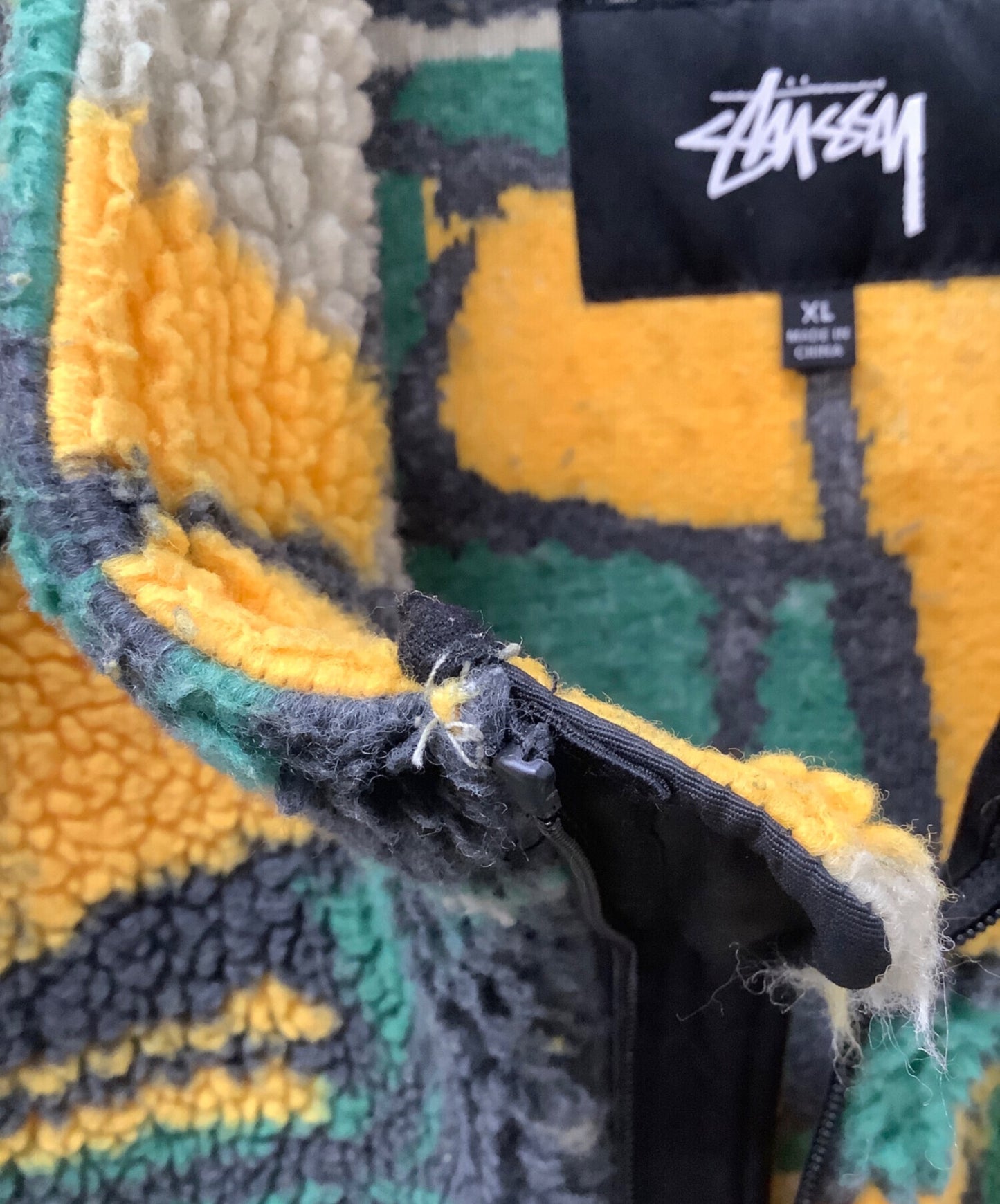 [Pre-owned] stussy Block Sherpa Vest