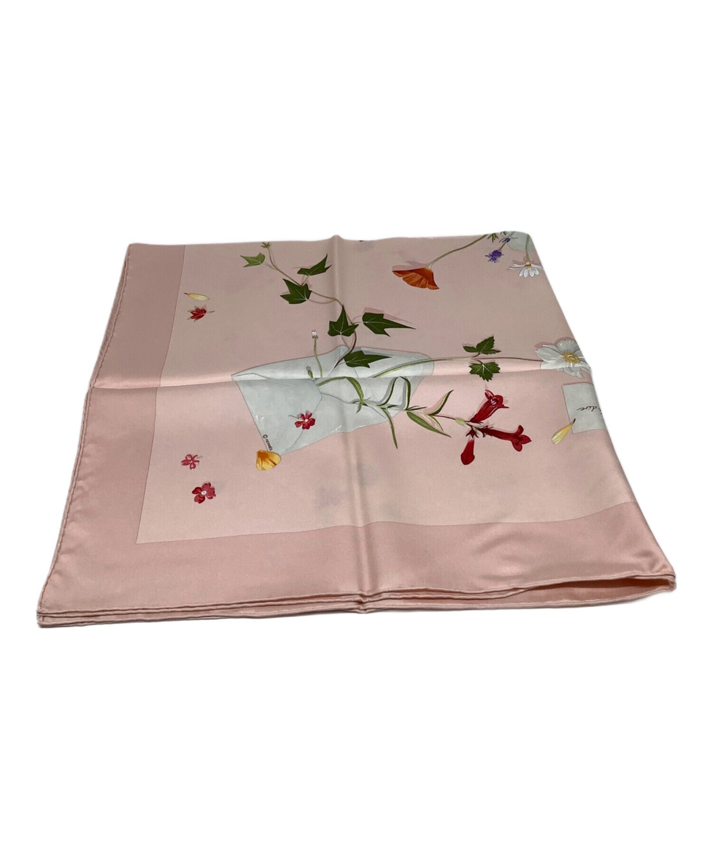 [Pre-owned] HERMES Carré 90 Des fleurs la dire Floral Letters